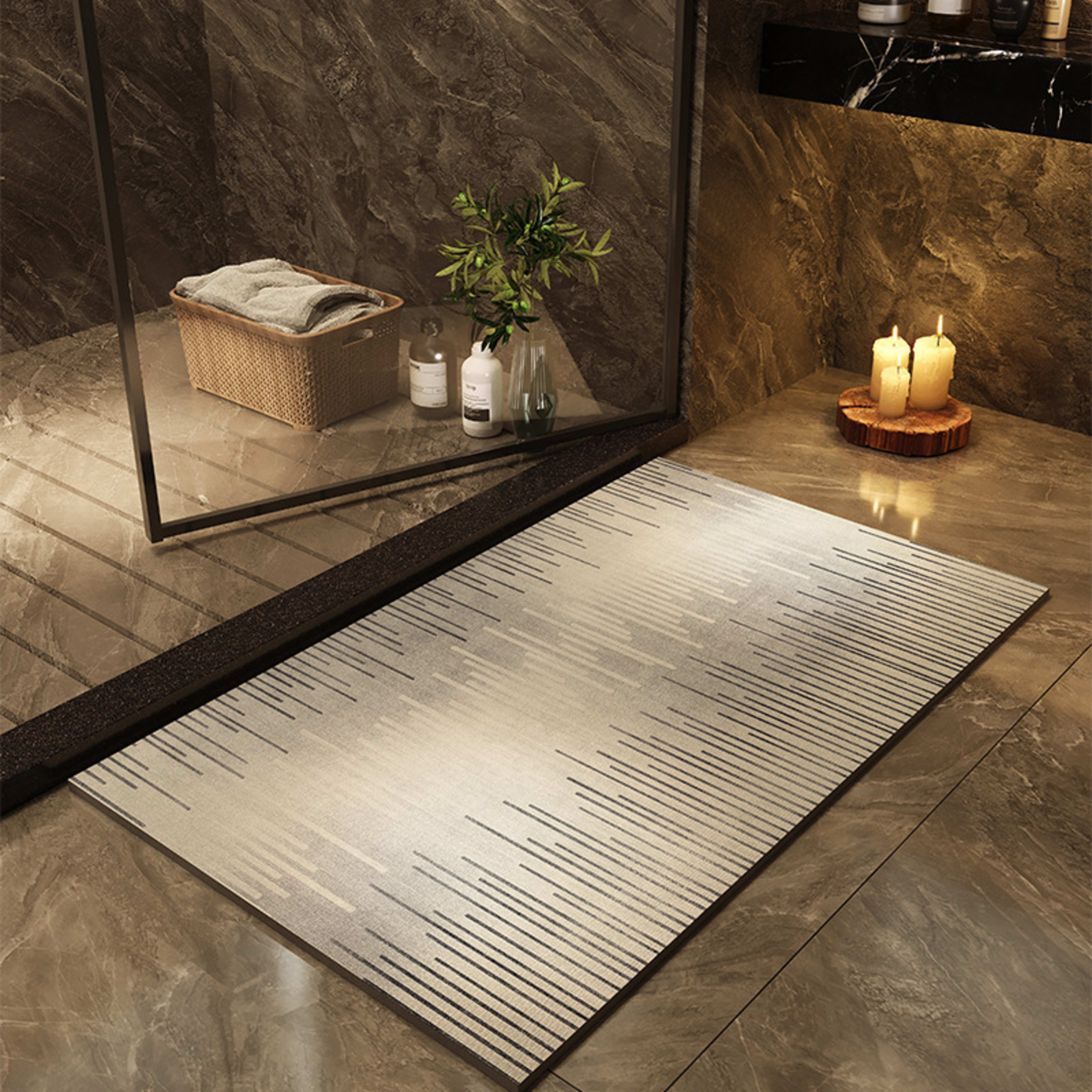 Printed Quick-drying Water-absorbent Bathroom Floor Mat 9