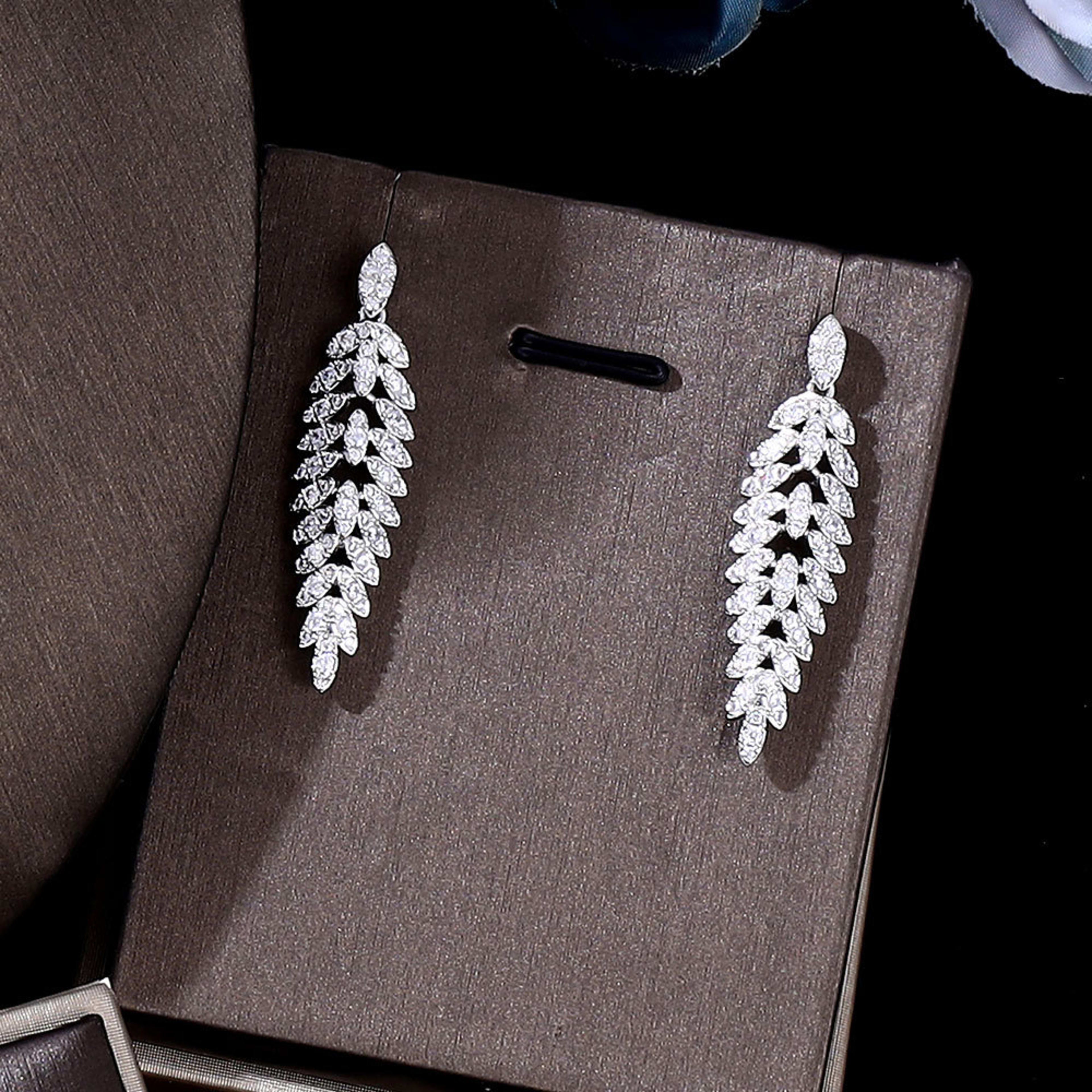 3A Zircon Jewelry Micro Set Full Crystal Necklace And Earrings 4 Piece Set For Weddings And Banquets 3