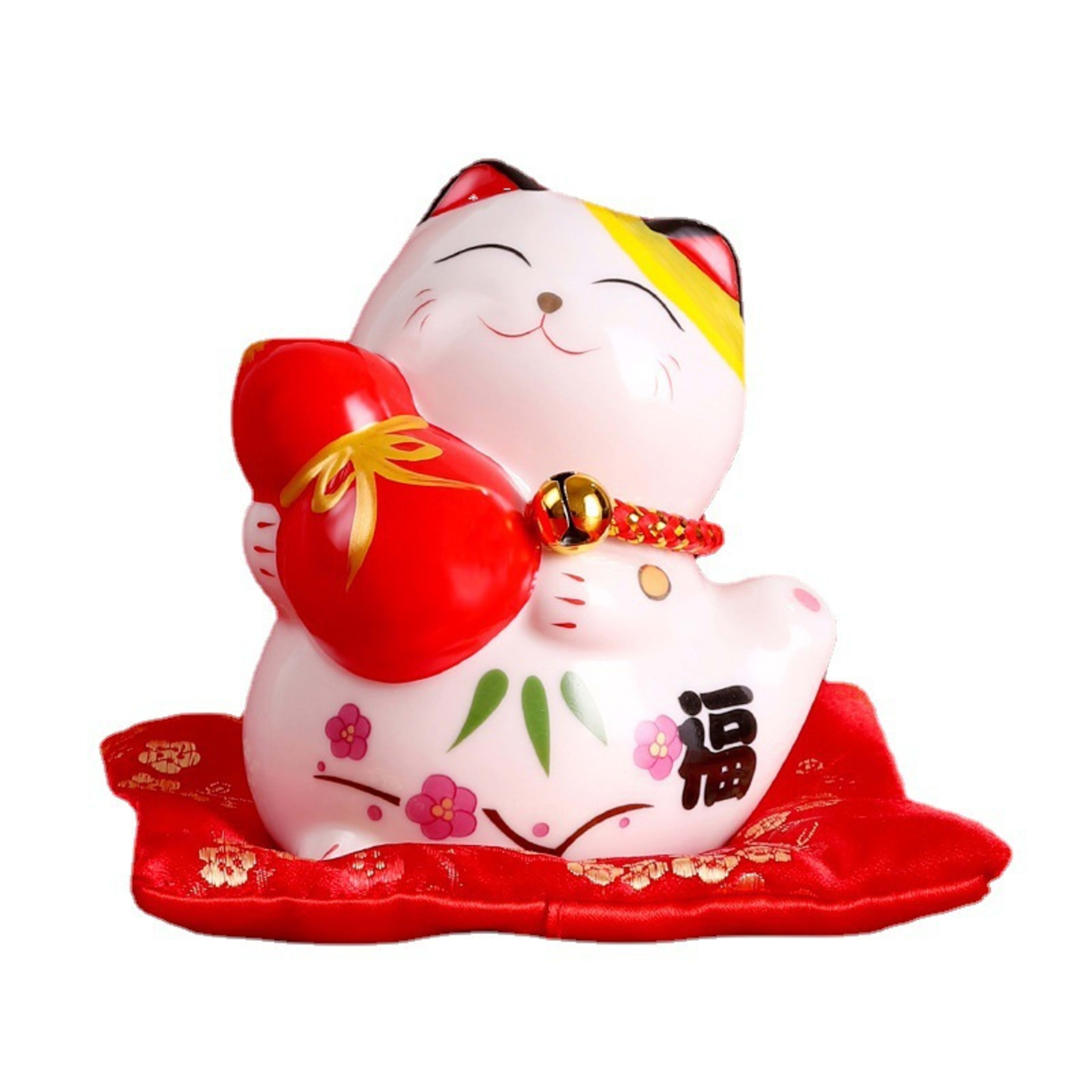 Creative Home Decor Ceramic Lucky Cat Ornament 3