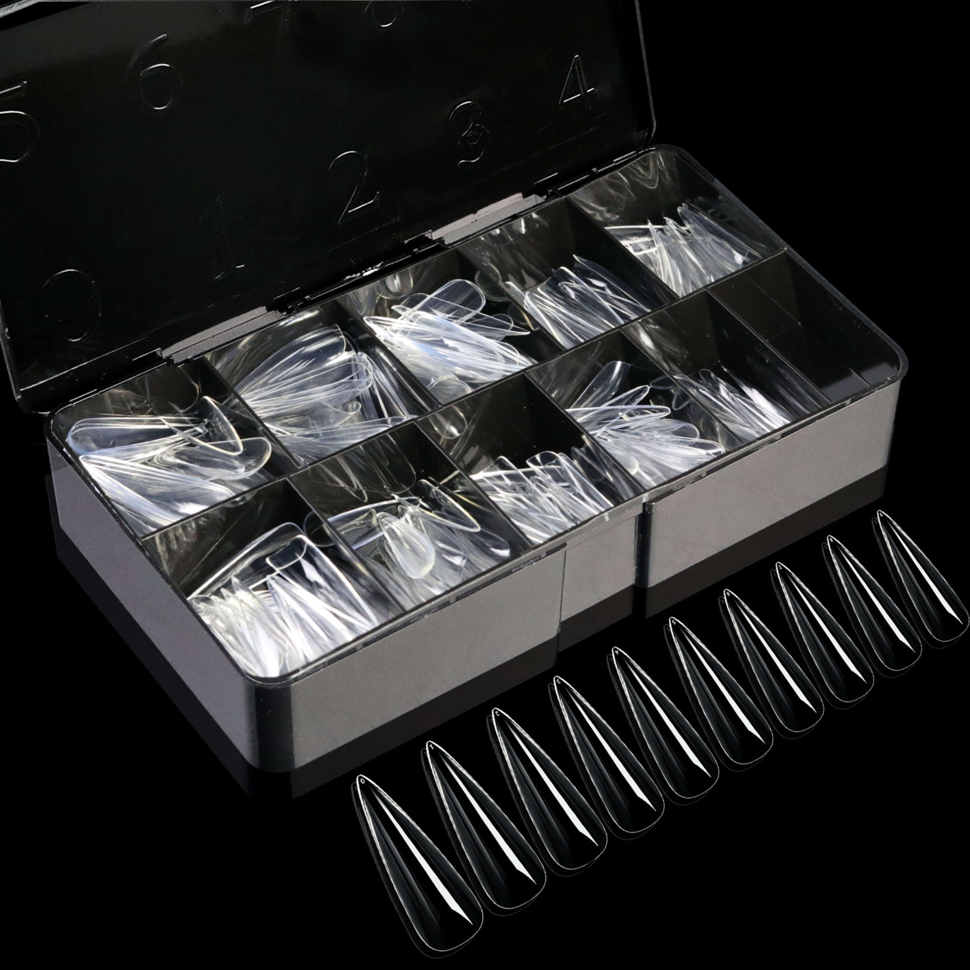 Nail Transparent Nail Tips Nail Shapes For Manicure Seamless False Nails Boxed Set 6