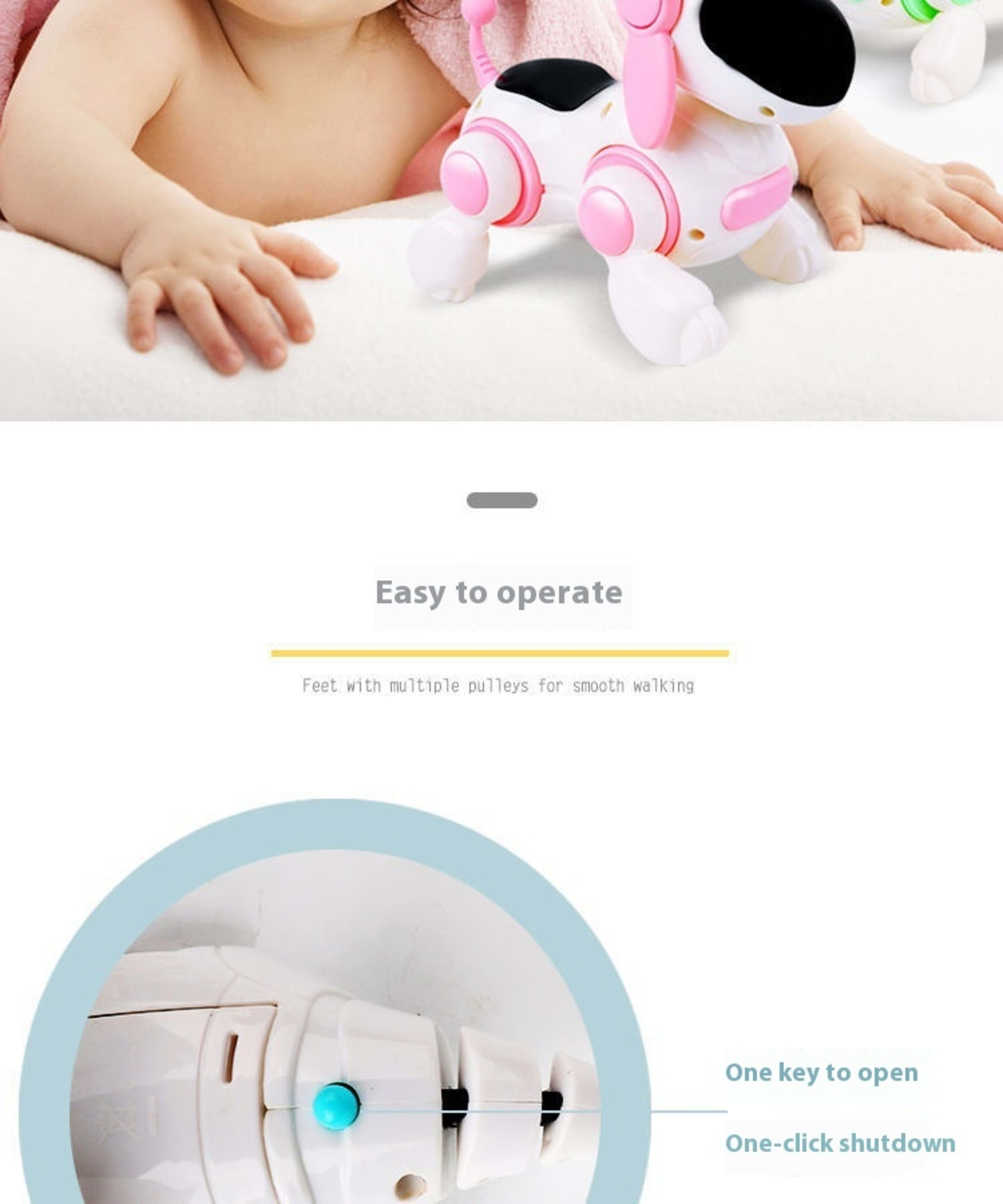Children's Educational Crawling Simulation Electric Walking Music Dog Toy 12
