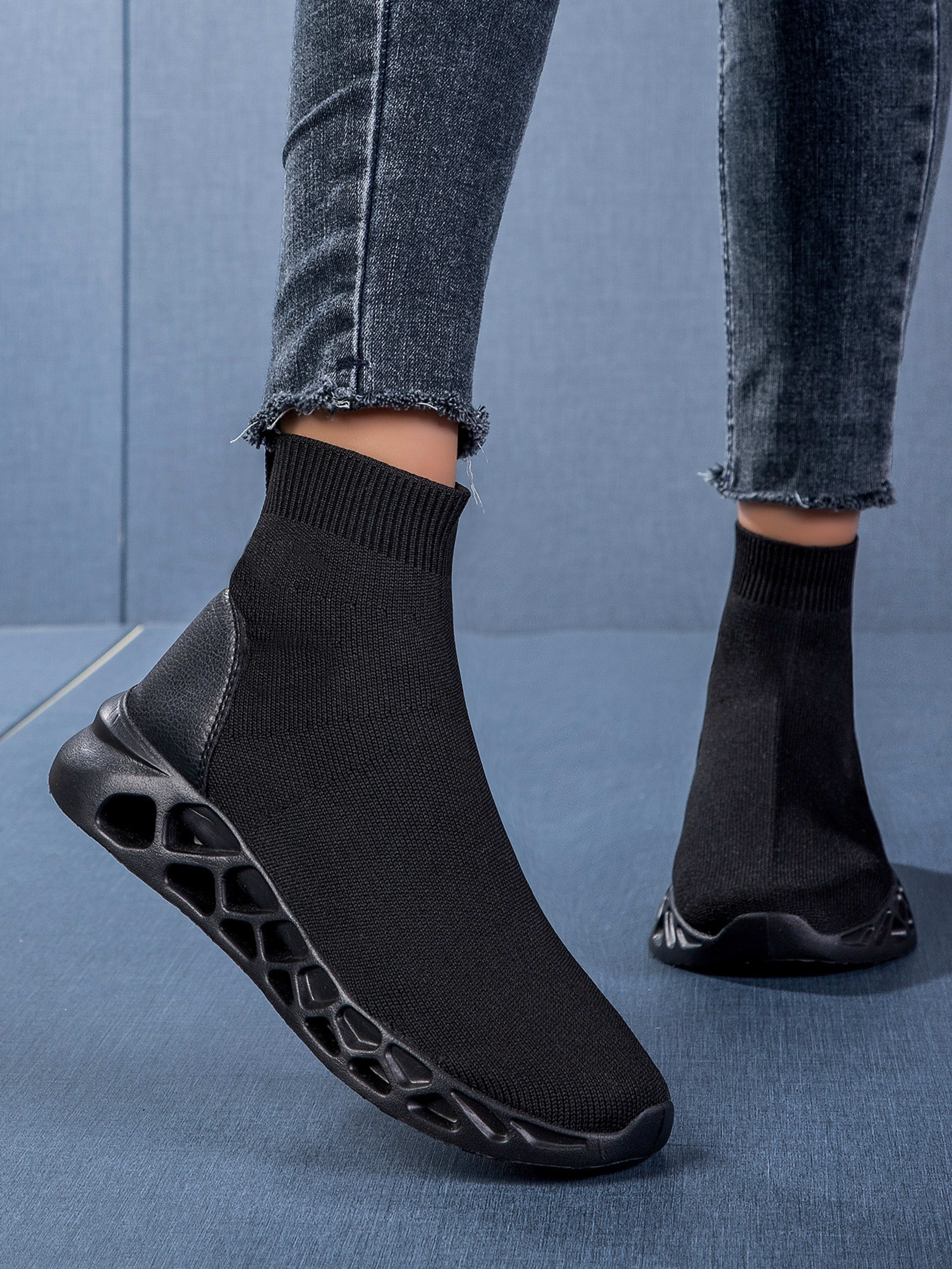 High-top Casual Stretch Socks Ankle Sock Boots Breathable Shoes 7