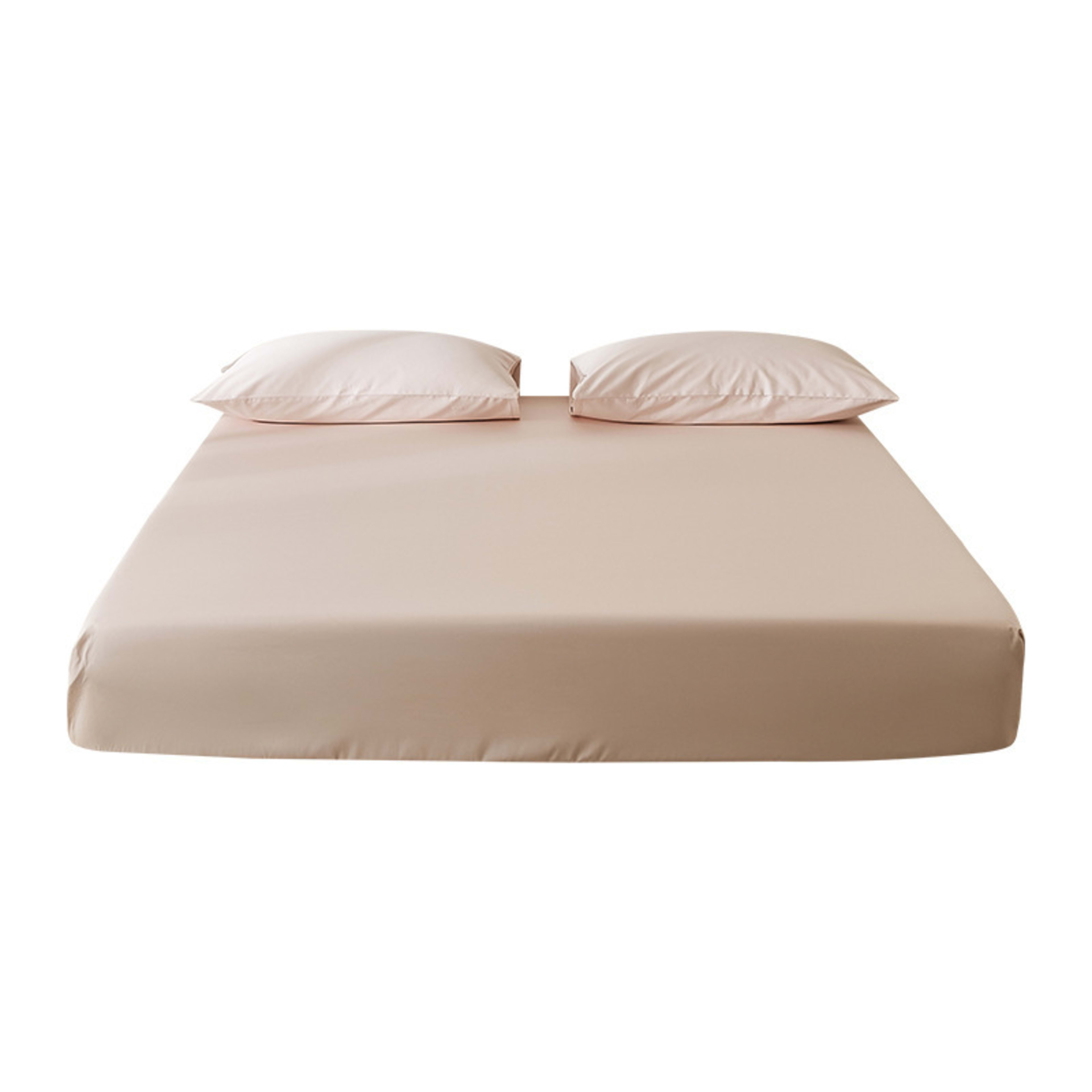 Solid-color Satin Cotton Bedspread Protector Cover 4