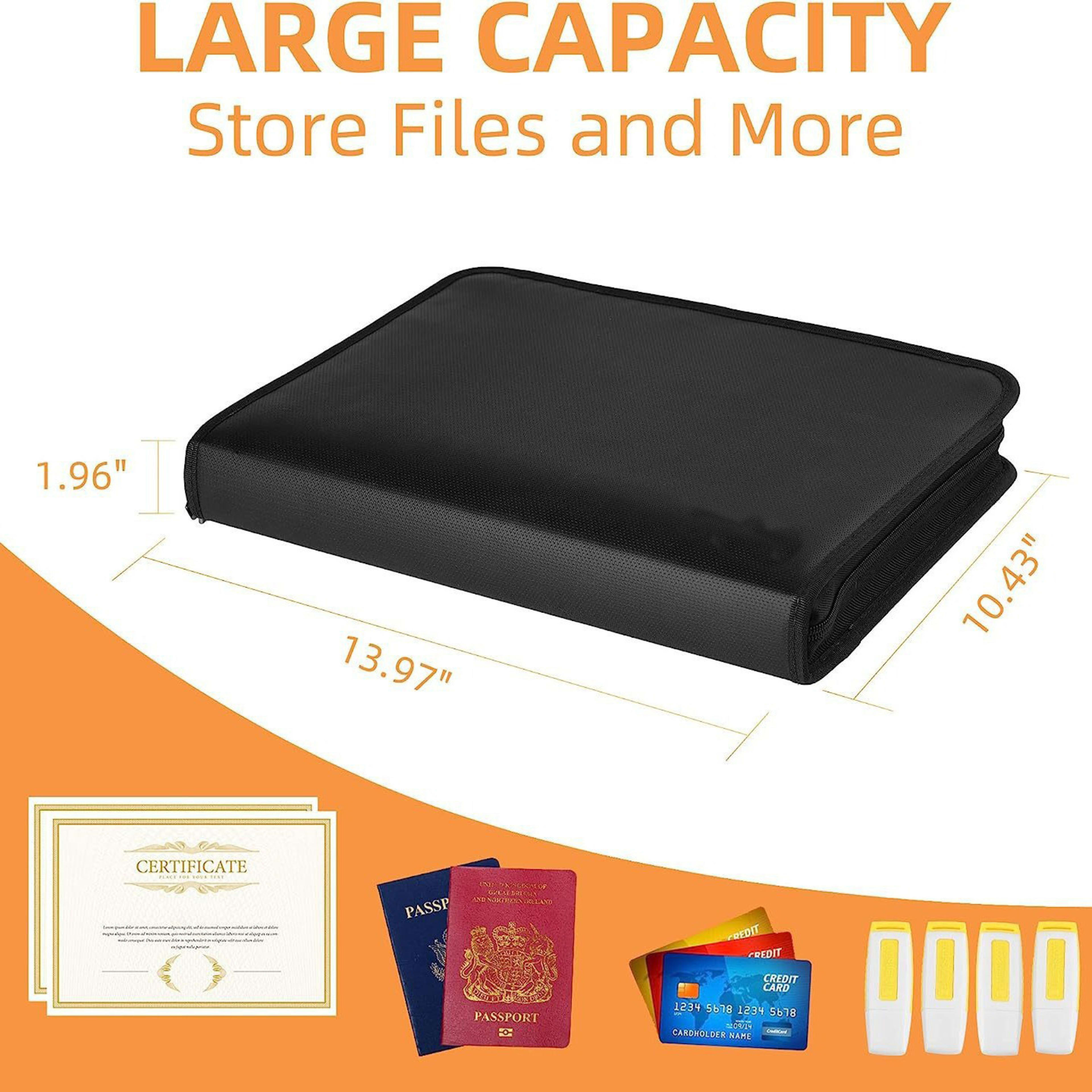 Waterproof And Fireproof File Bag Foldable Organ File Bag 1
