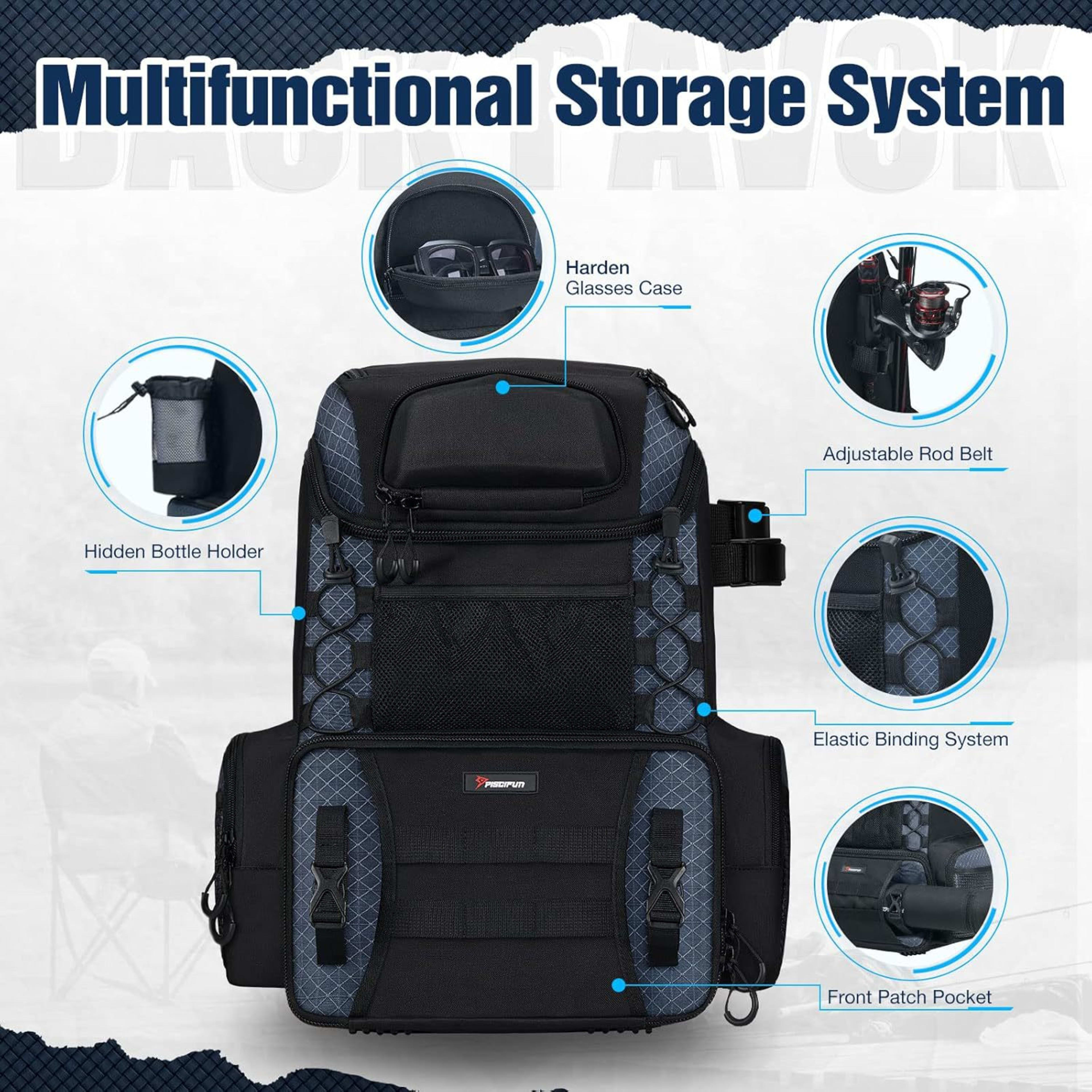 Best-selling Multi-functional Lure Fishing Bag Large Capacity 9