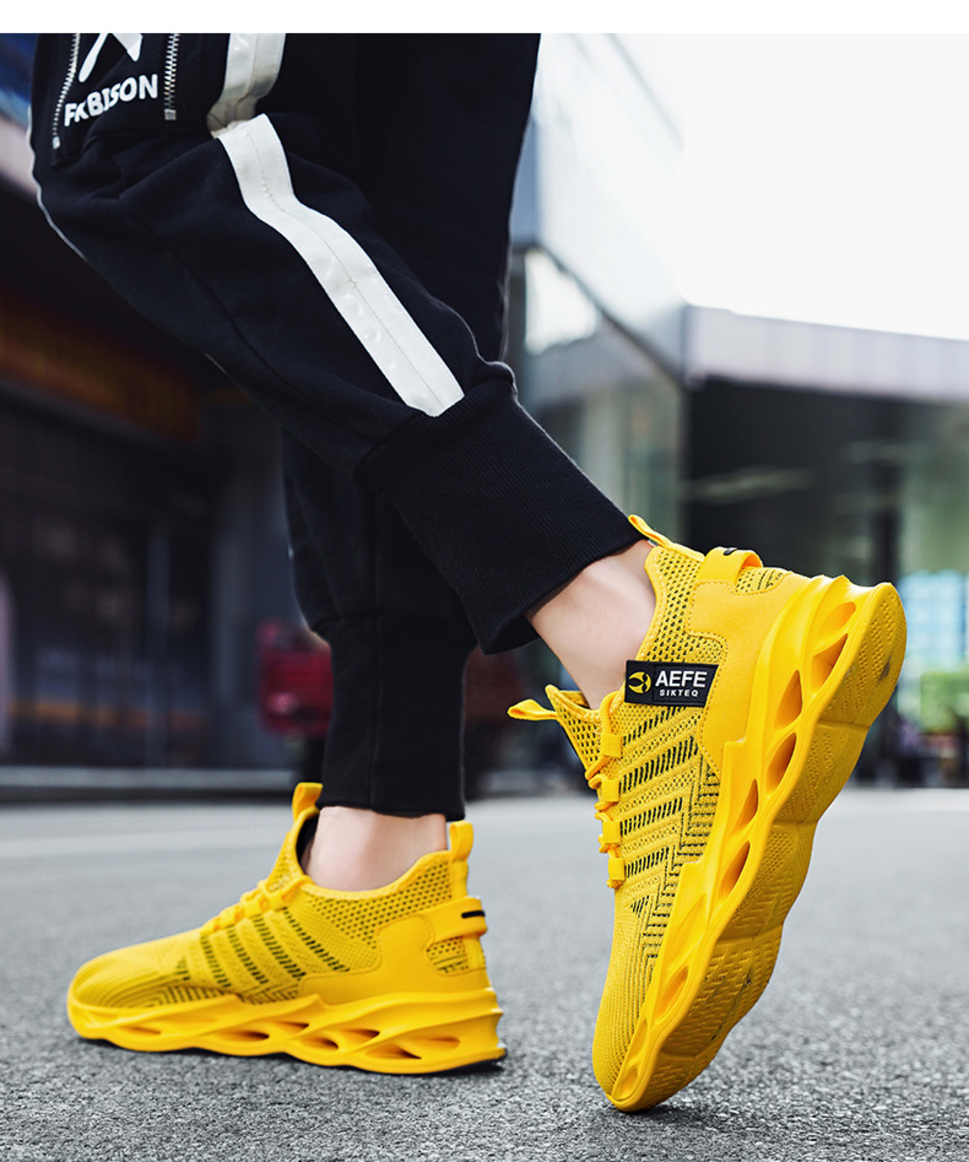Mesh Breathable Casual Men's Korean Style Plus Size Light Running Shoes 16