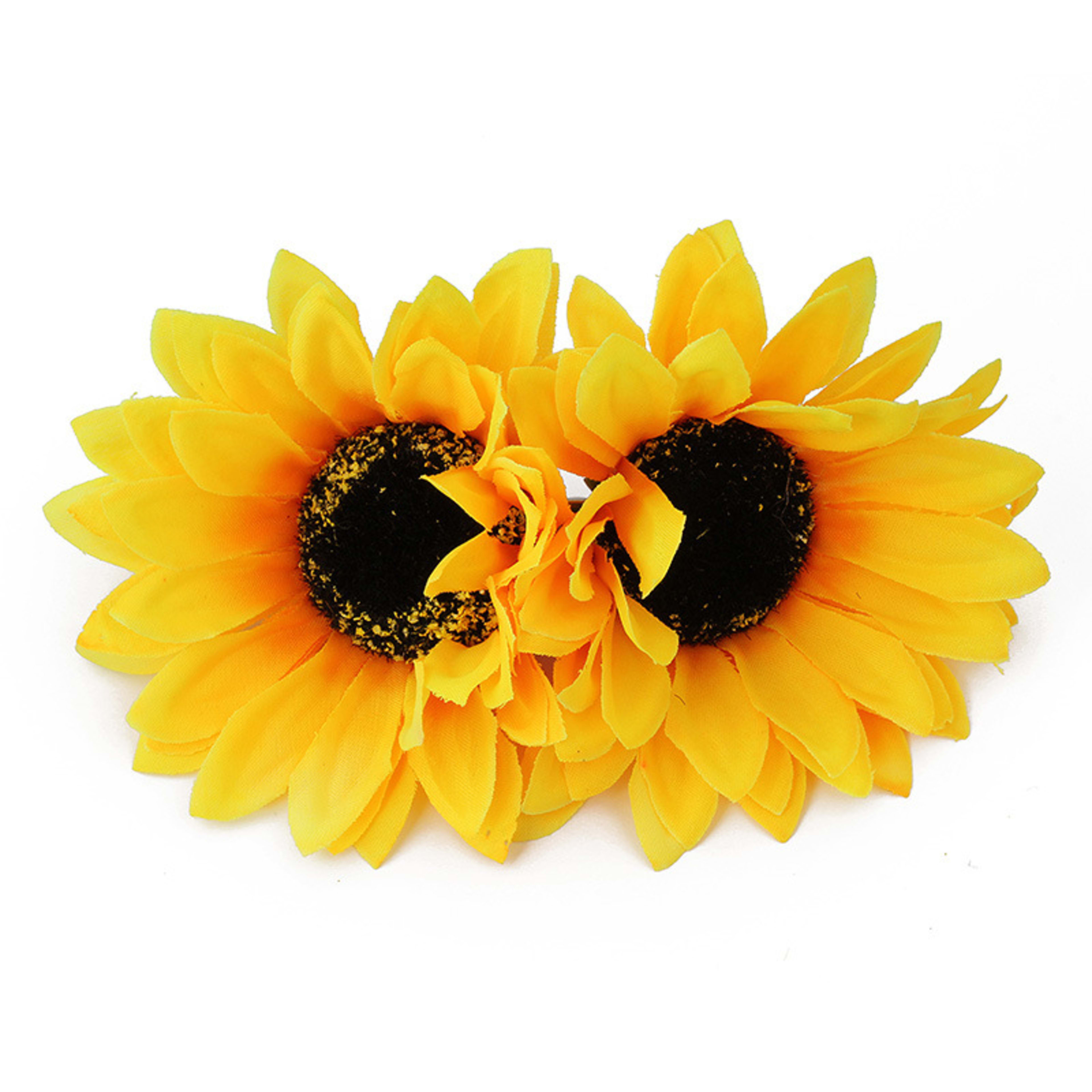 Fashion SUNFLOWER Barrettes Girls Seaside Vacation Photo Hair Accessories 3