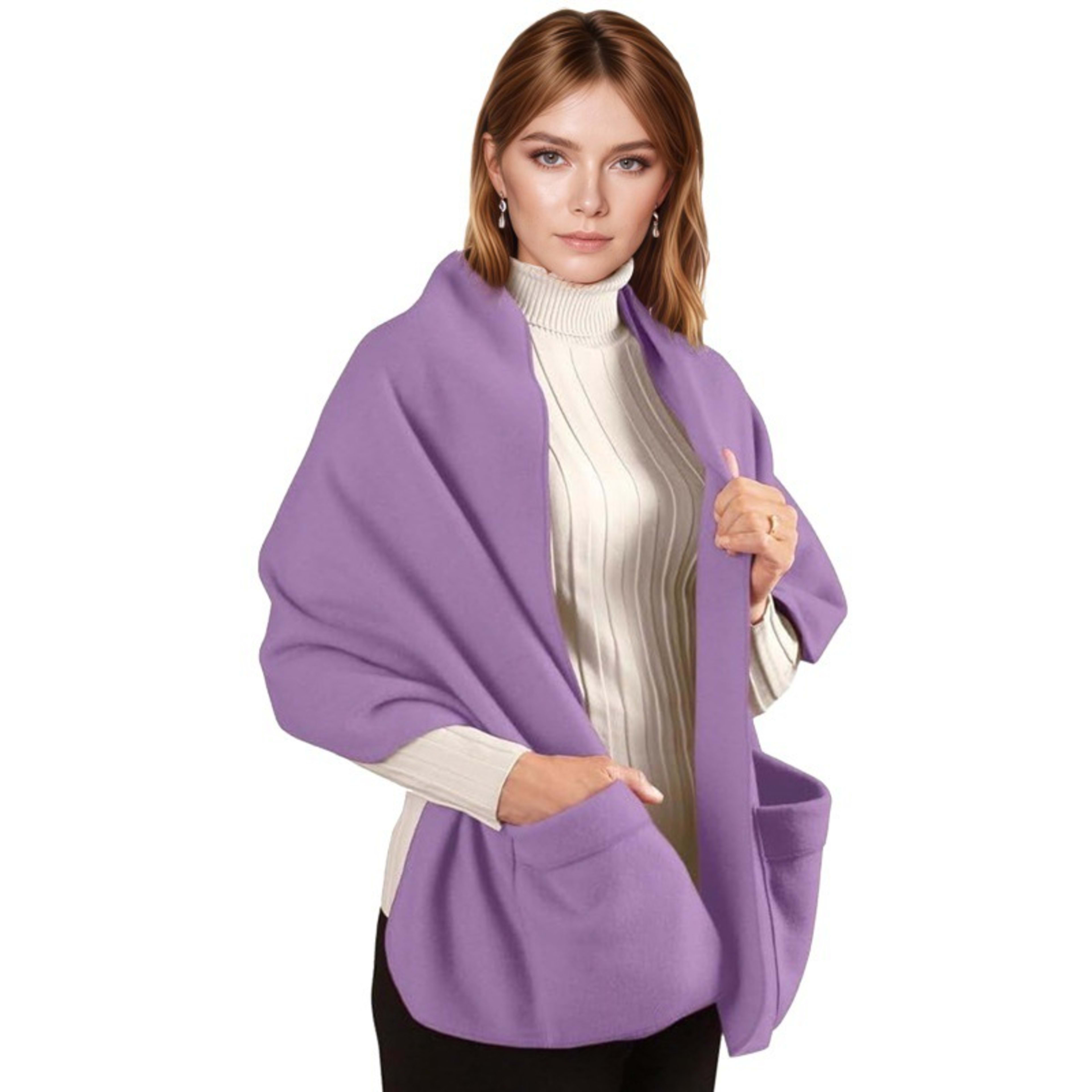 Thickened Minimalist Pocket Scarf For Europe And America 1