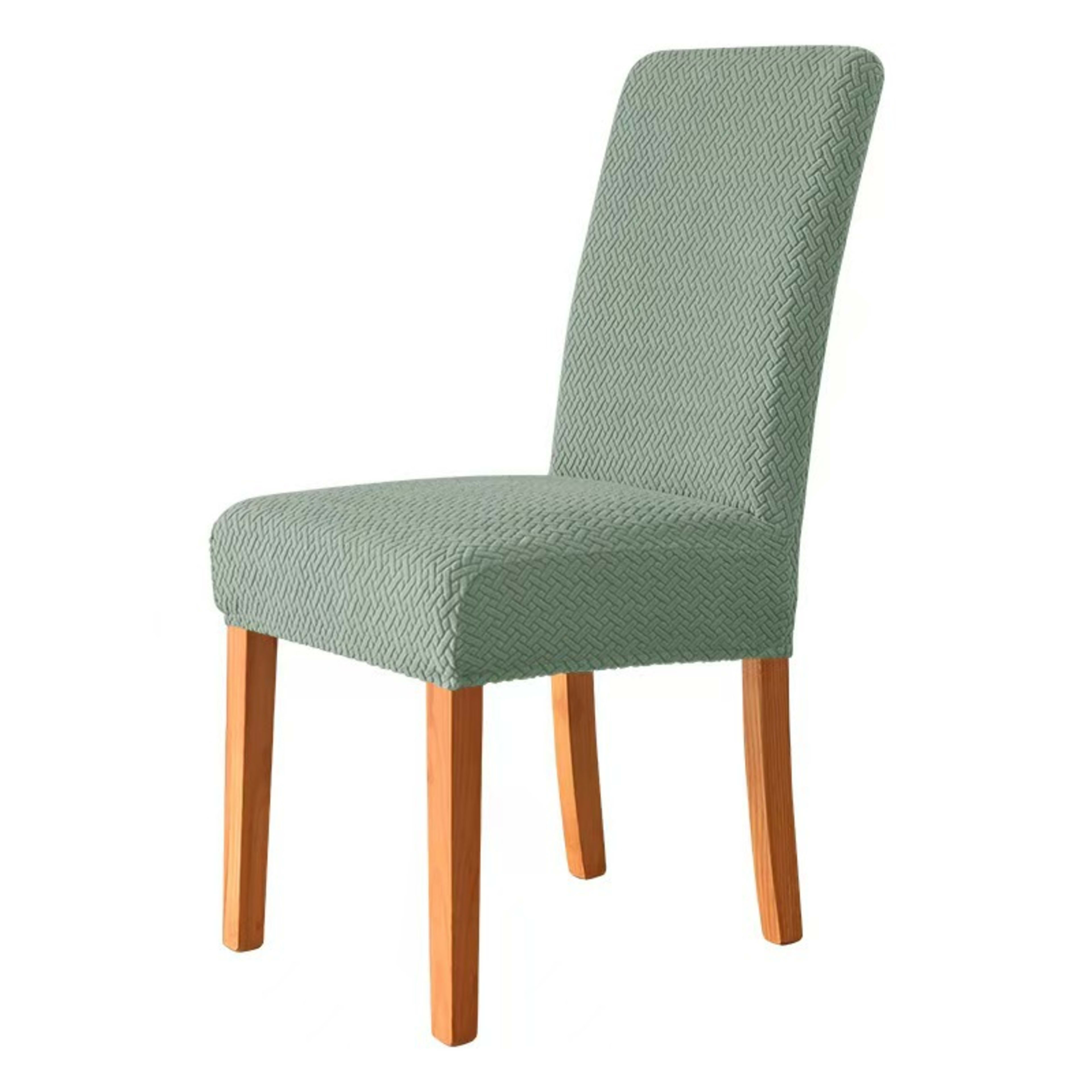 T-shaped Stretch Fleece Jacquard Chair Cover