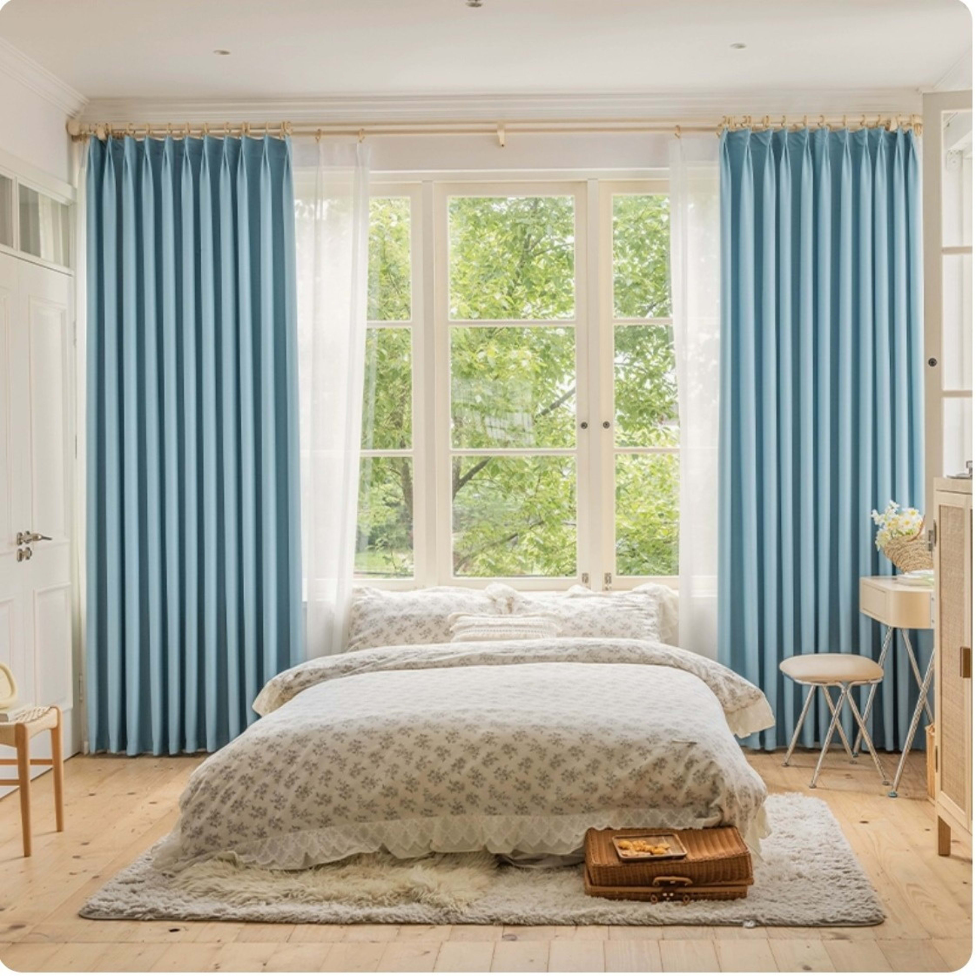 Hook-style Blackout Sun-blocking Curtains For The Bedroom 7
