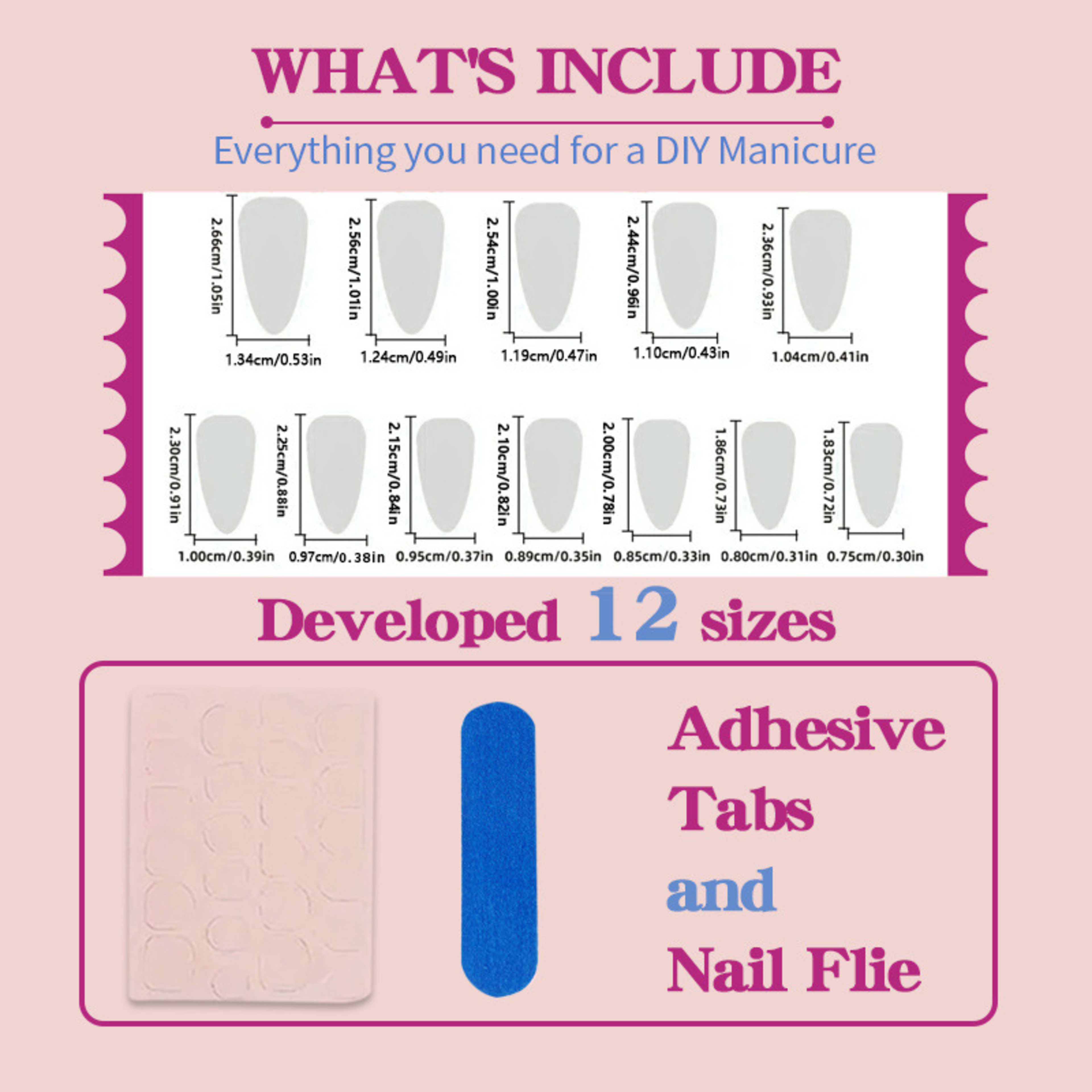 Blue Starfish Wearable Nails 3D Stickers For Manicures 2