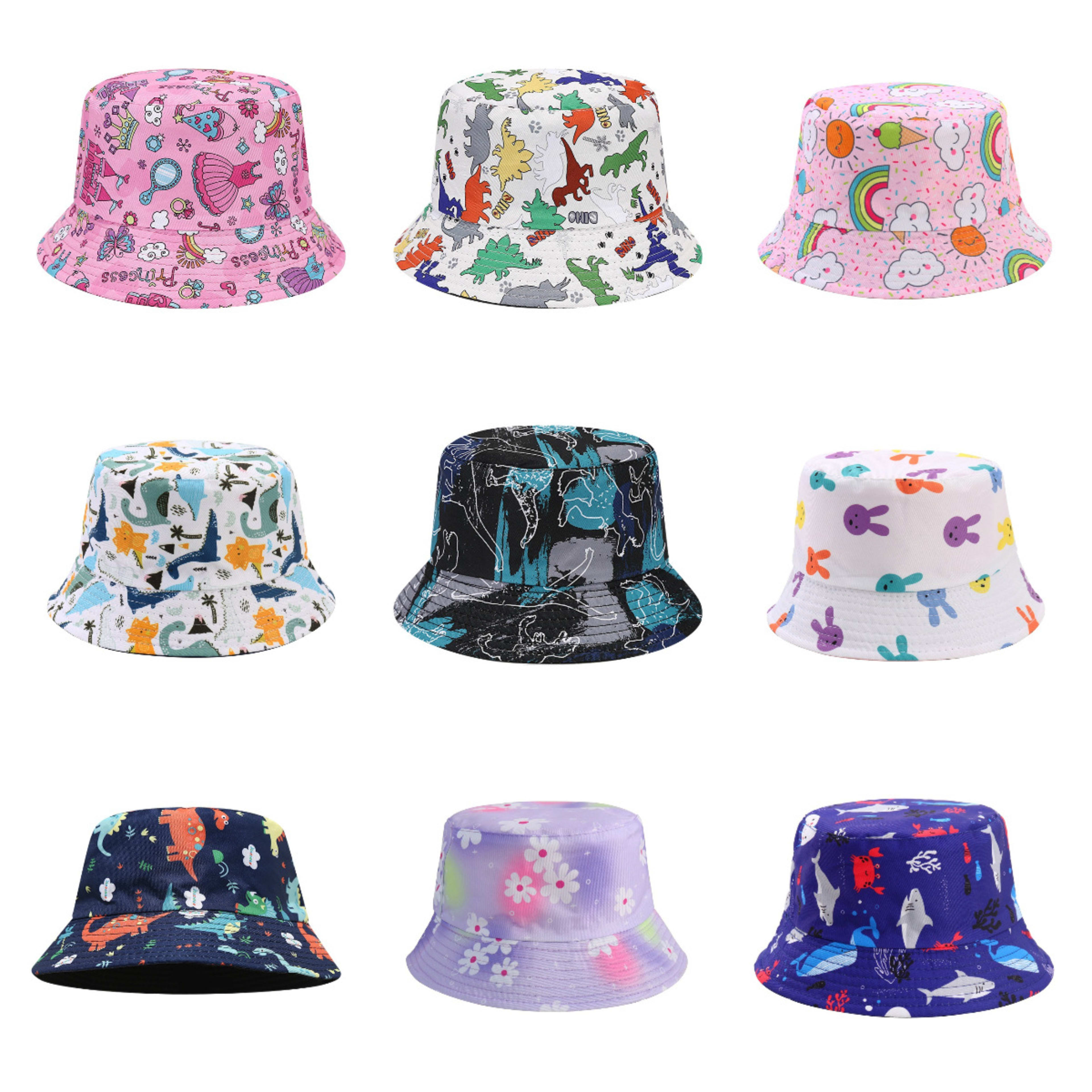 Cross-border Childrens Cartoon Animal Double-Sided Hat 12