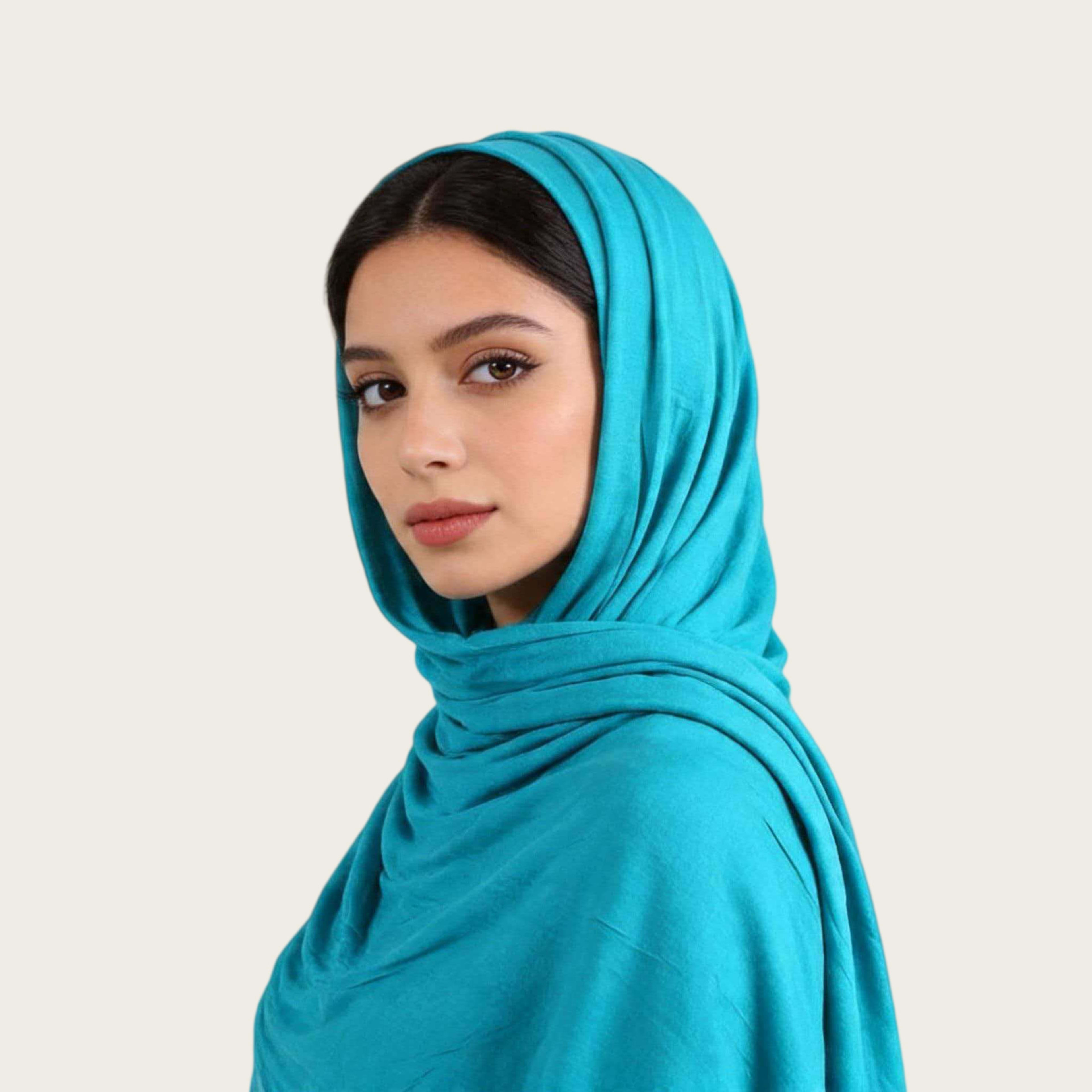 Mercerized Cotton Trendy Versatile Scarf Solid-color Long Scarf 8
