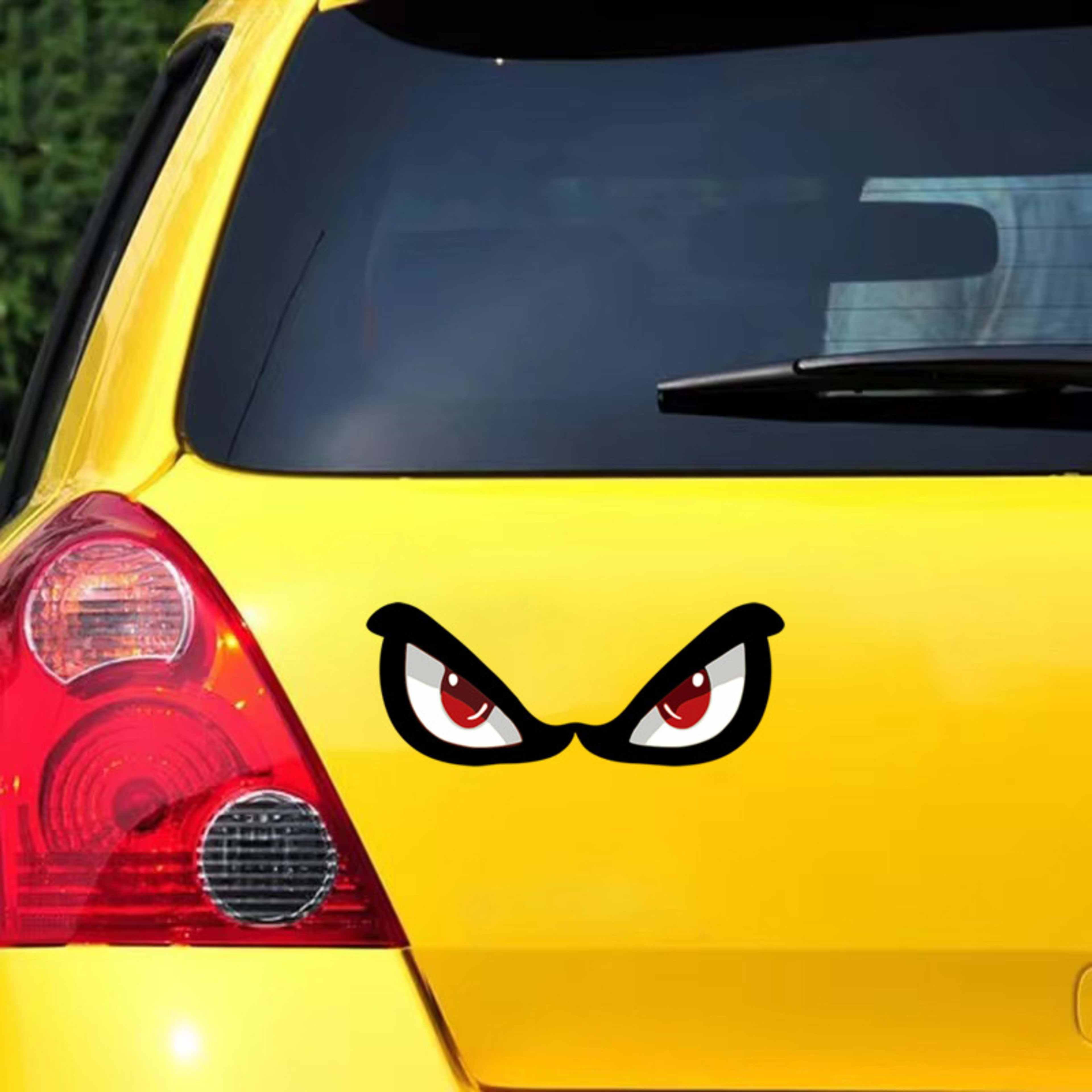 3D Simulation Shark Sticker Eye Rearview Mirror Decoration 3