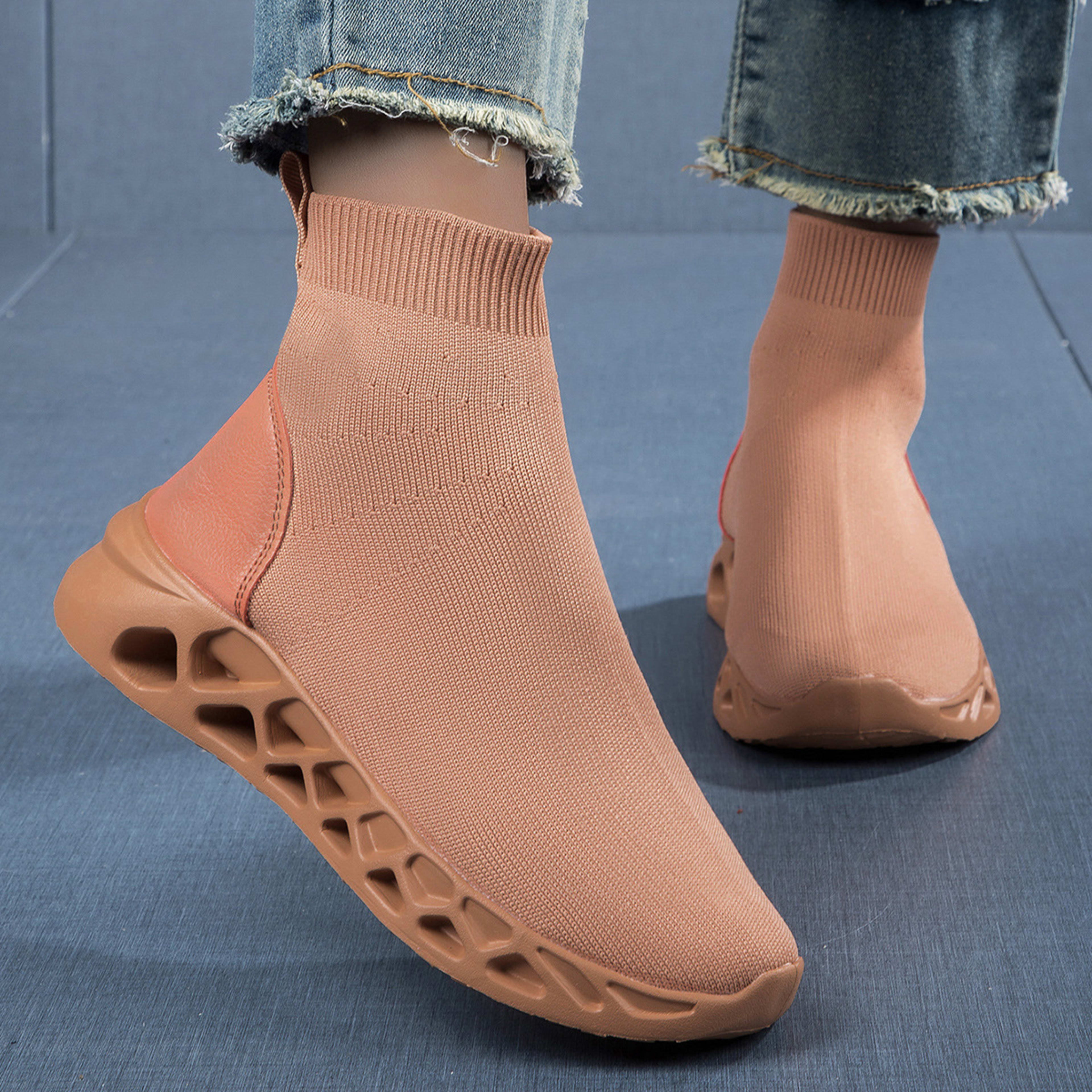 High-top Casual Stretch Socks Ankle Sock Boots Breathable Shoes 16