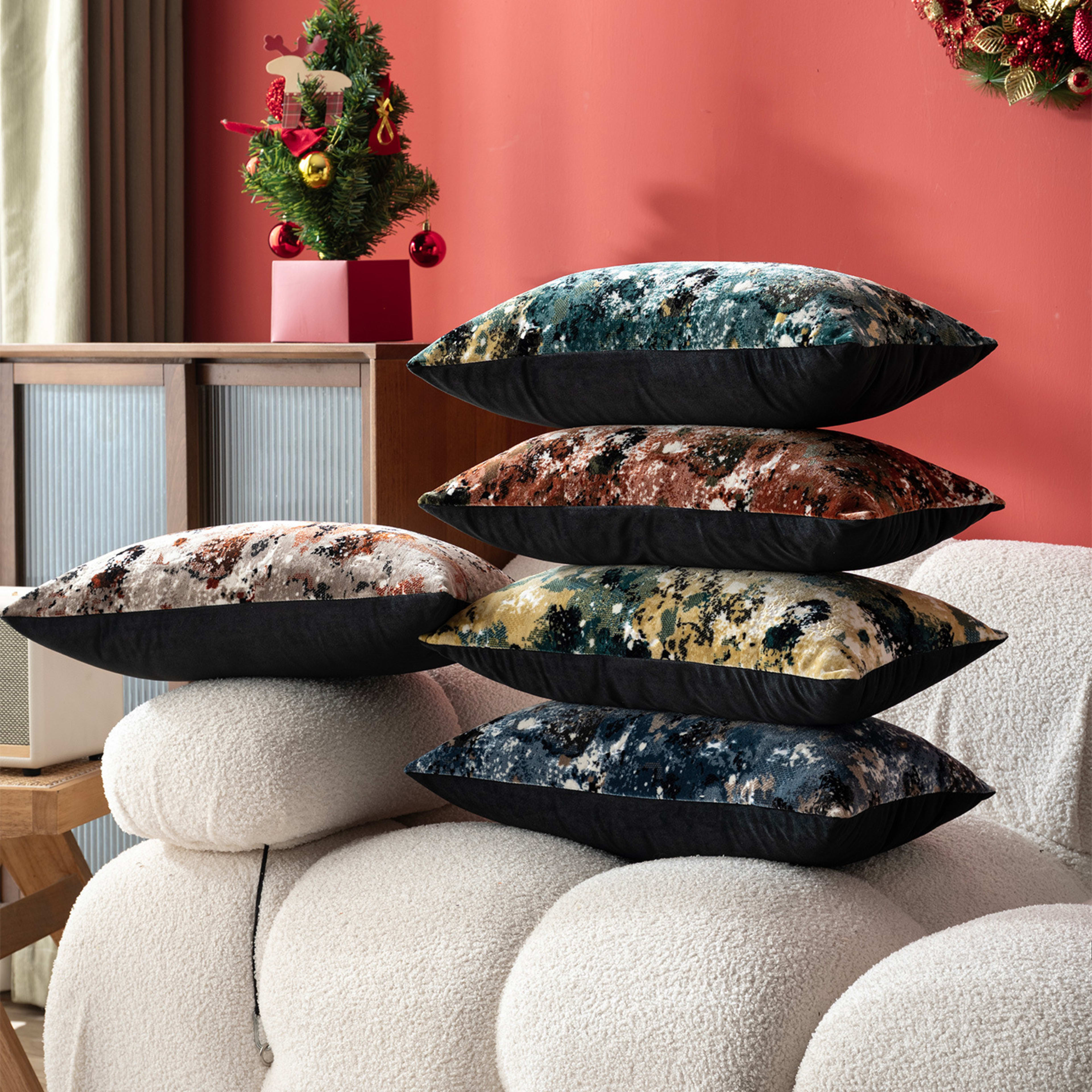 Starry Jacquard Sofa Pillow Cover 5