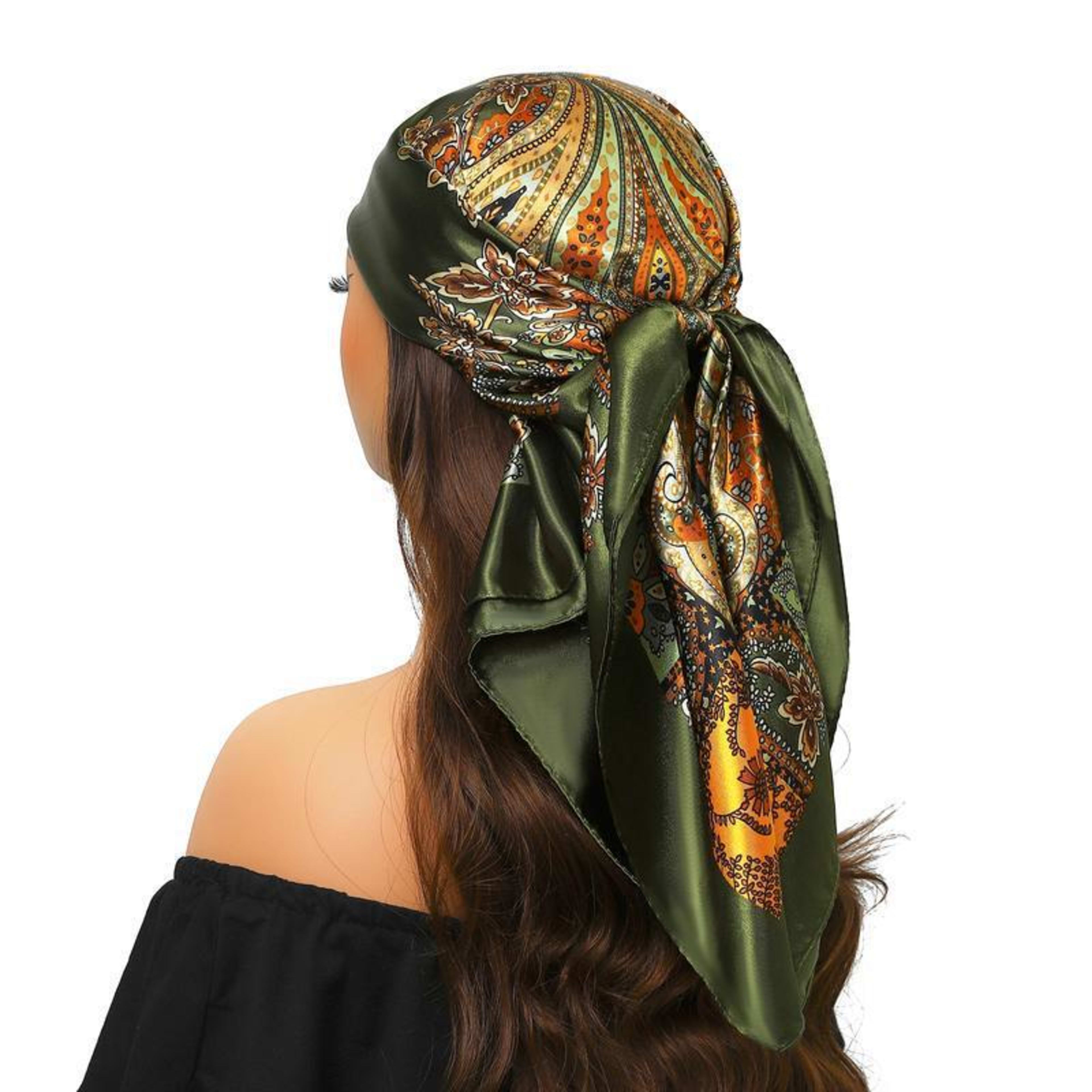 Women's Creative Printed All-Match Shawl Headscarf 4