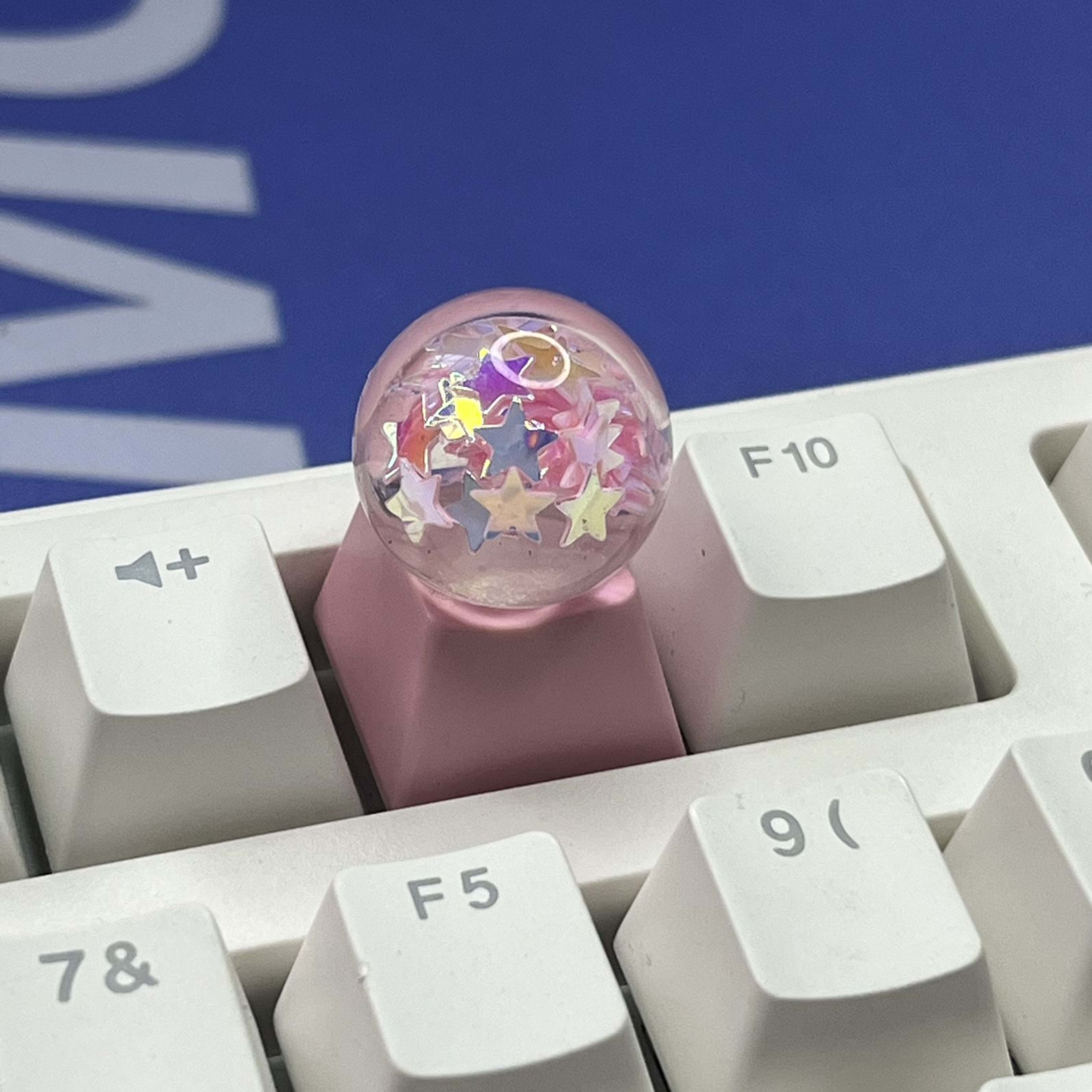 Cute Cartoon Star Crystal Ball Keycaps 2