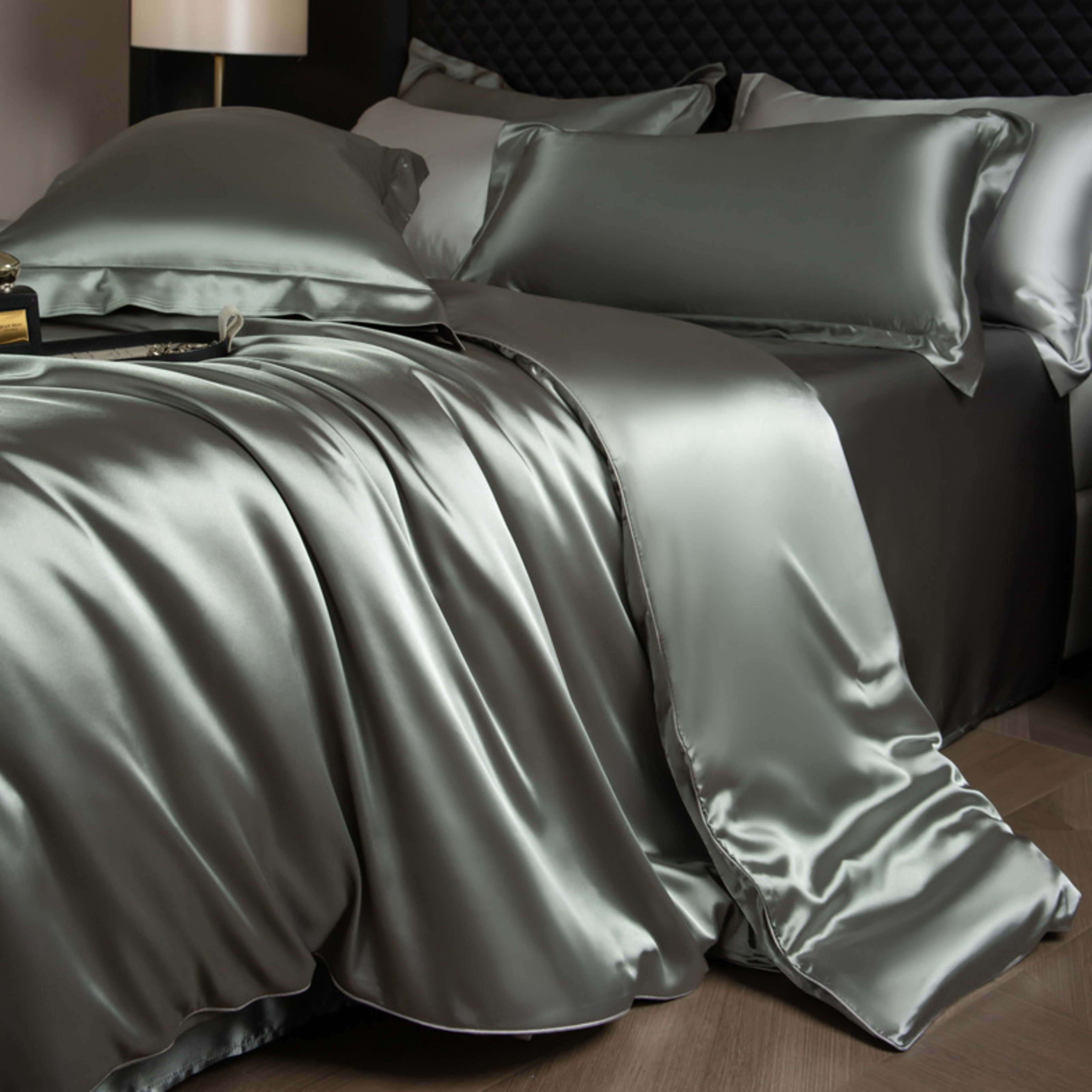 Luxury Real Double Sided Silk Naked-Sleep Duvet Cover Set 21