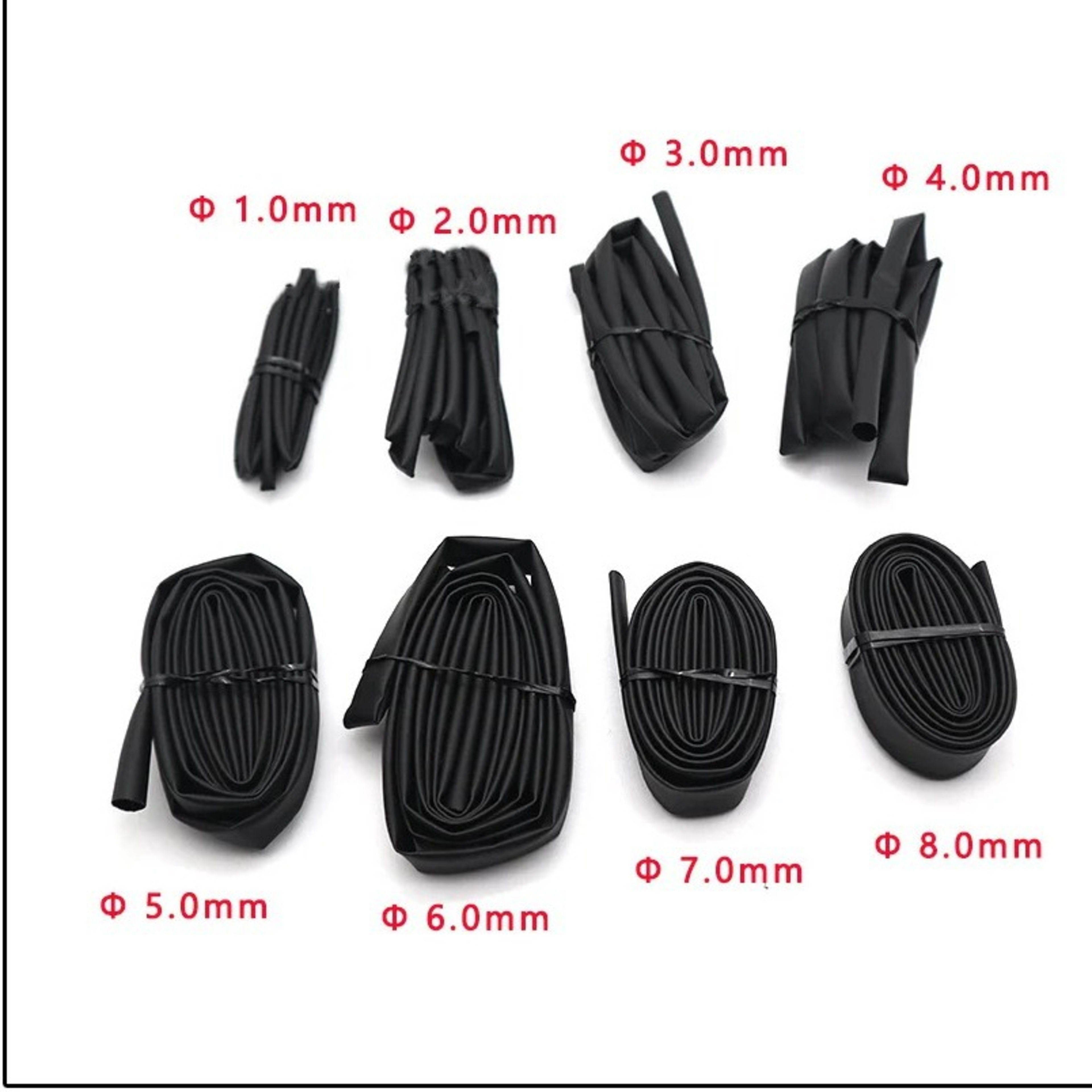 2 Times Black Heat Shrink Tube Kit D Flame Retardant Waterproof Heat Shrinkable Cable And USB Cable 4