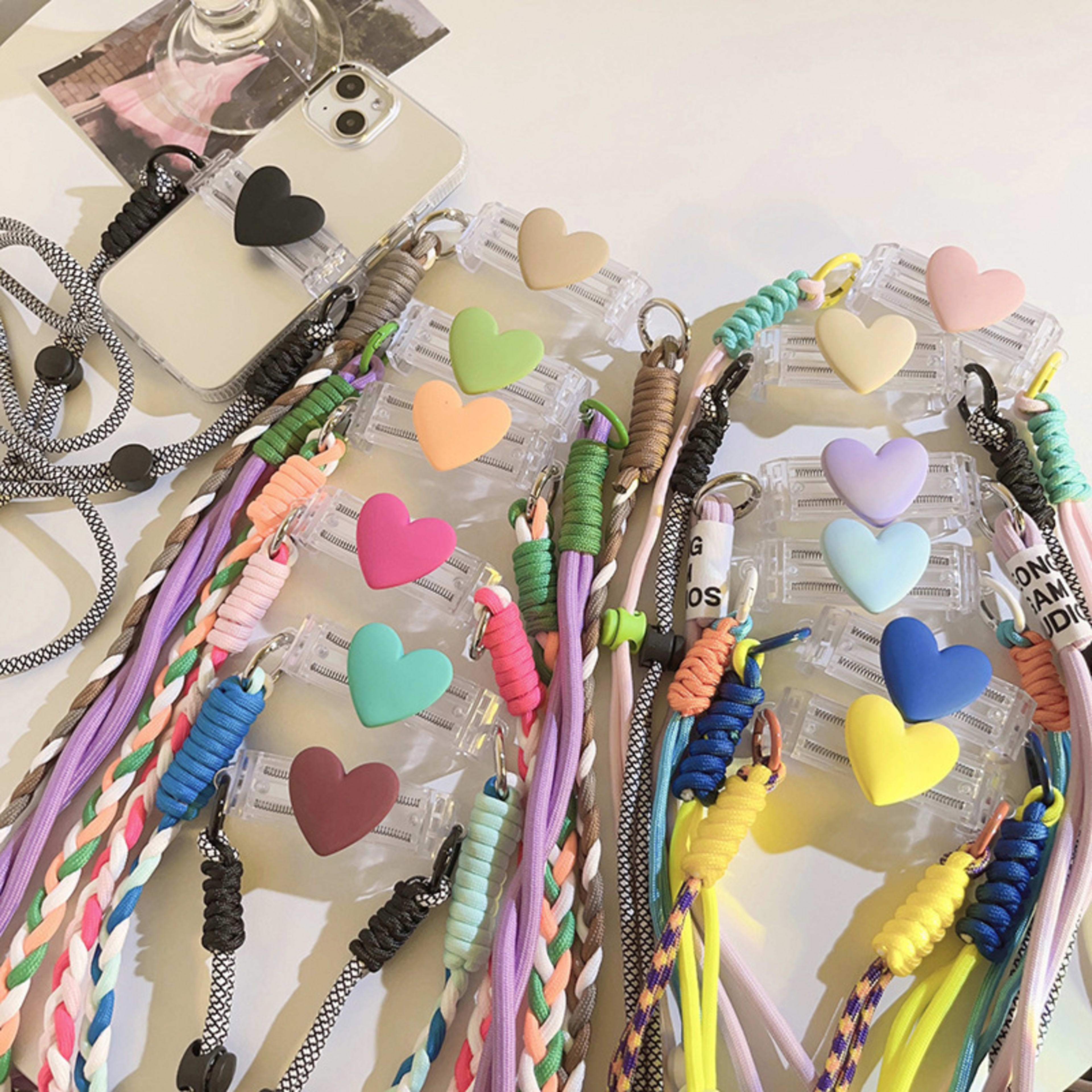 Good-looking Small Love Back Splint Mobile Phone Lanyard Universal 8