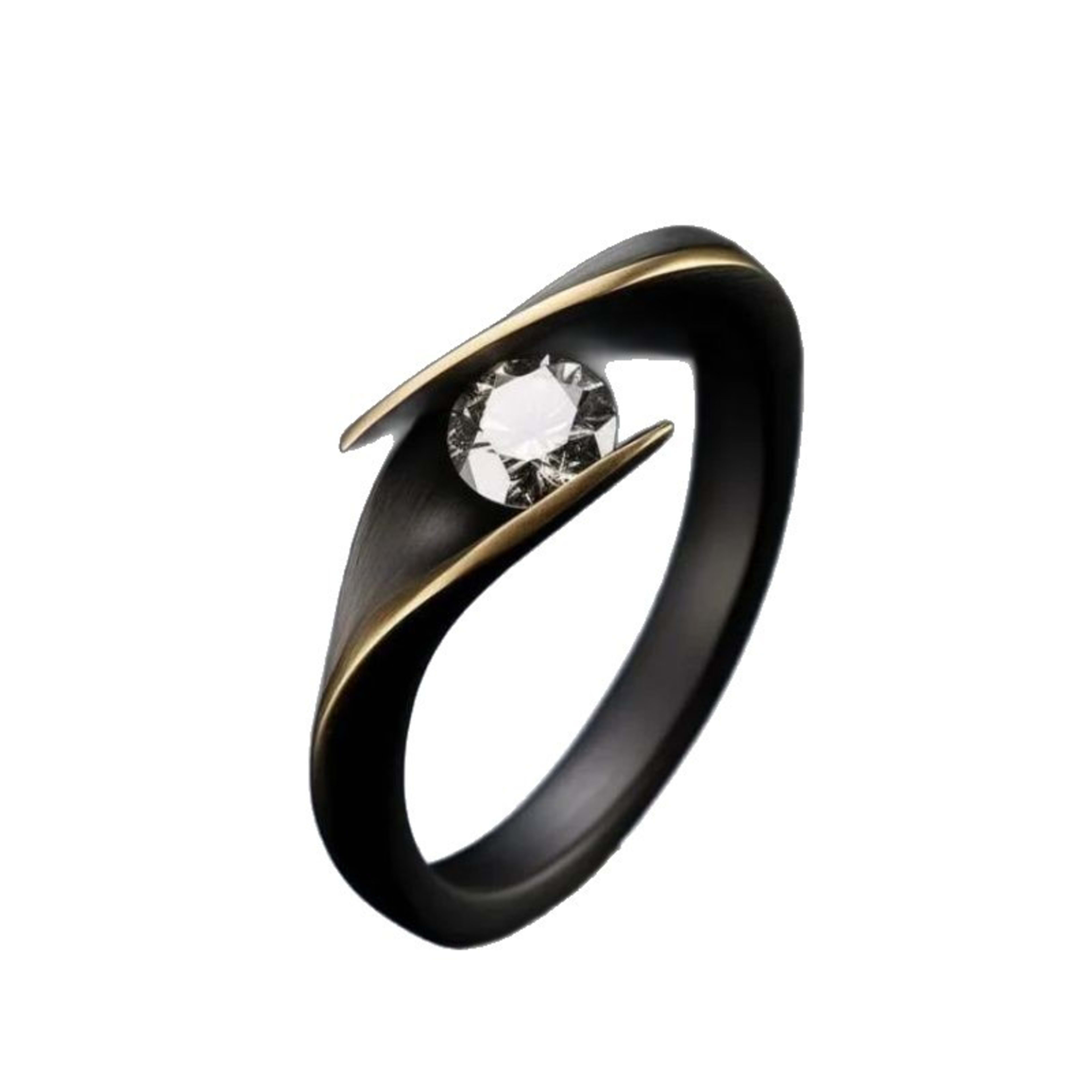 Female Minimalist Retro Creative Diamond Studded Ring 2