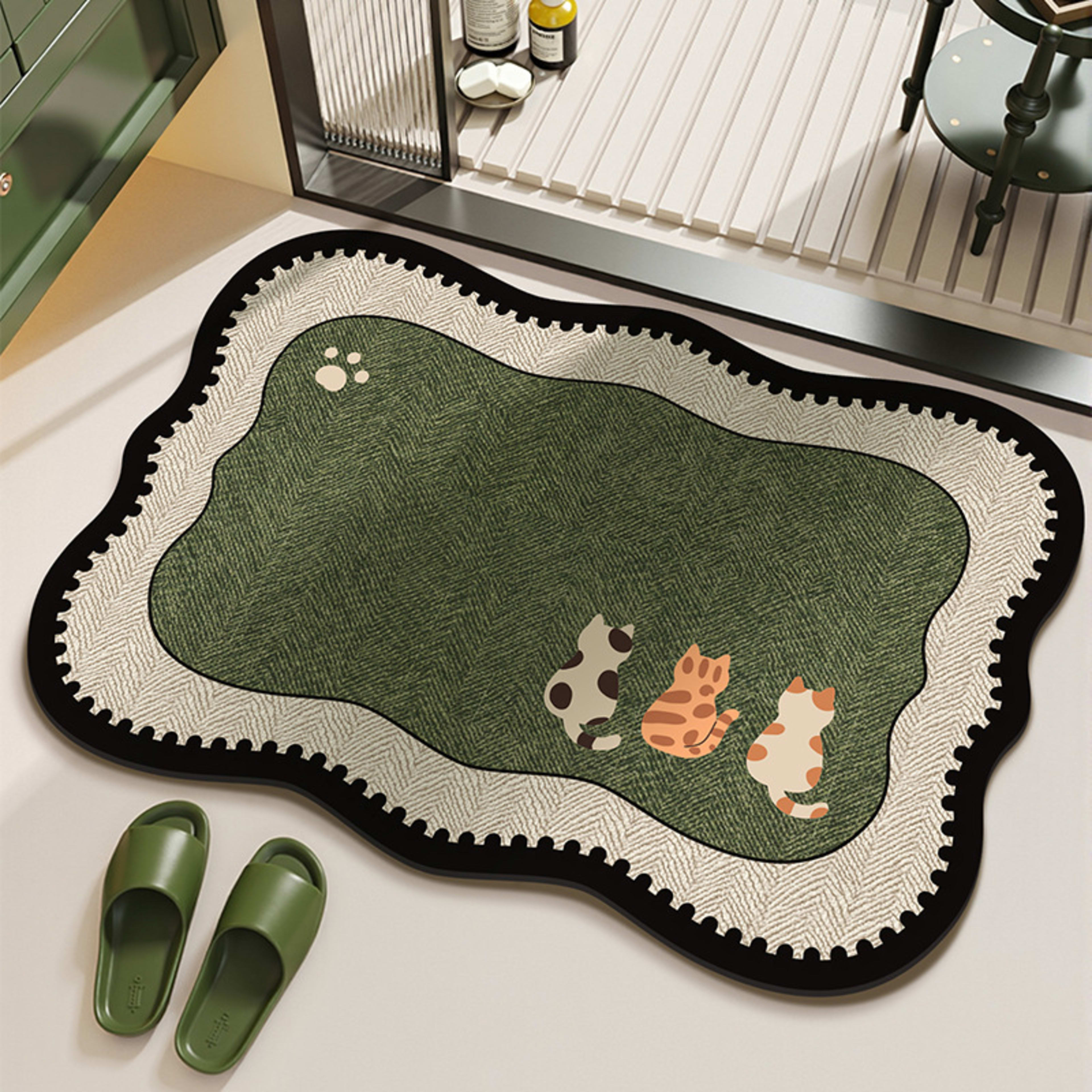 Stain-resistant Diatomaceous Earth Rug That Absorbs Water And Dries Quickly 5