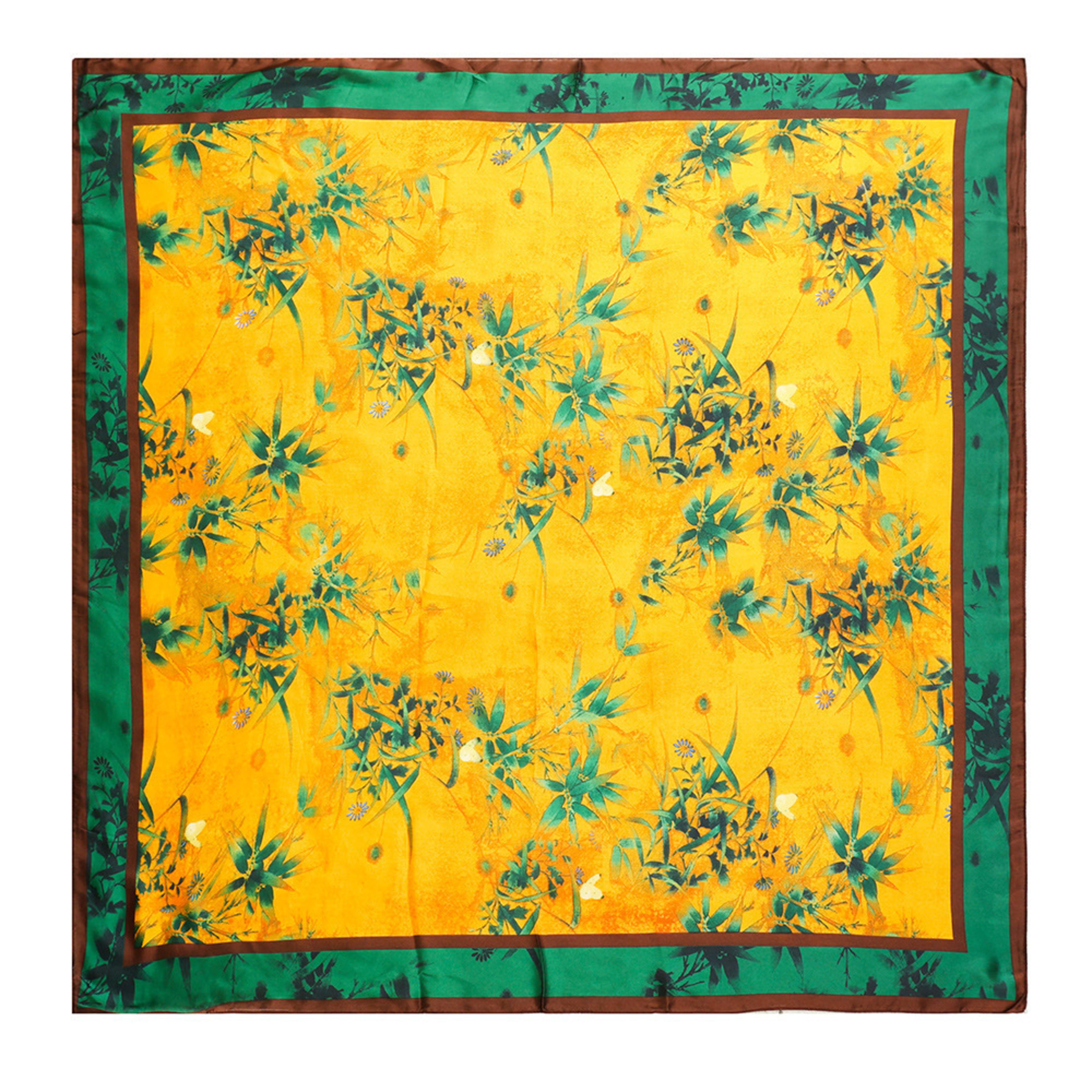 Creative Exotic-print Versatile Silk Scarf 3