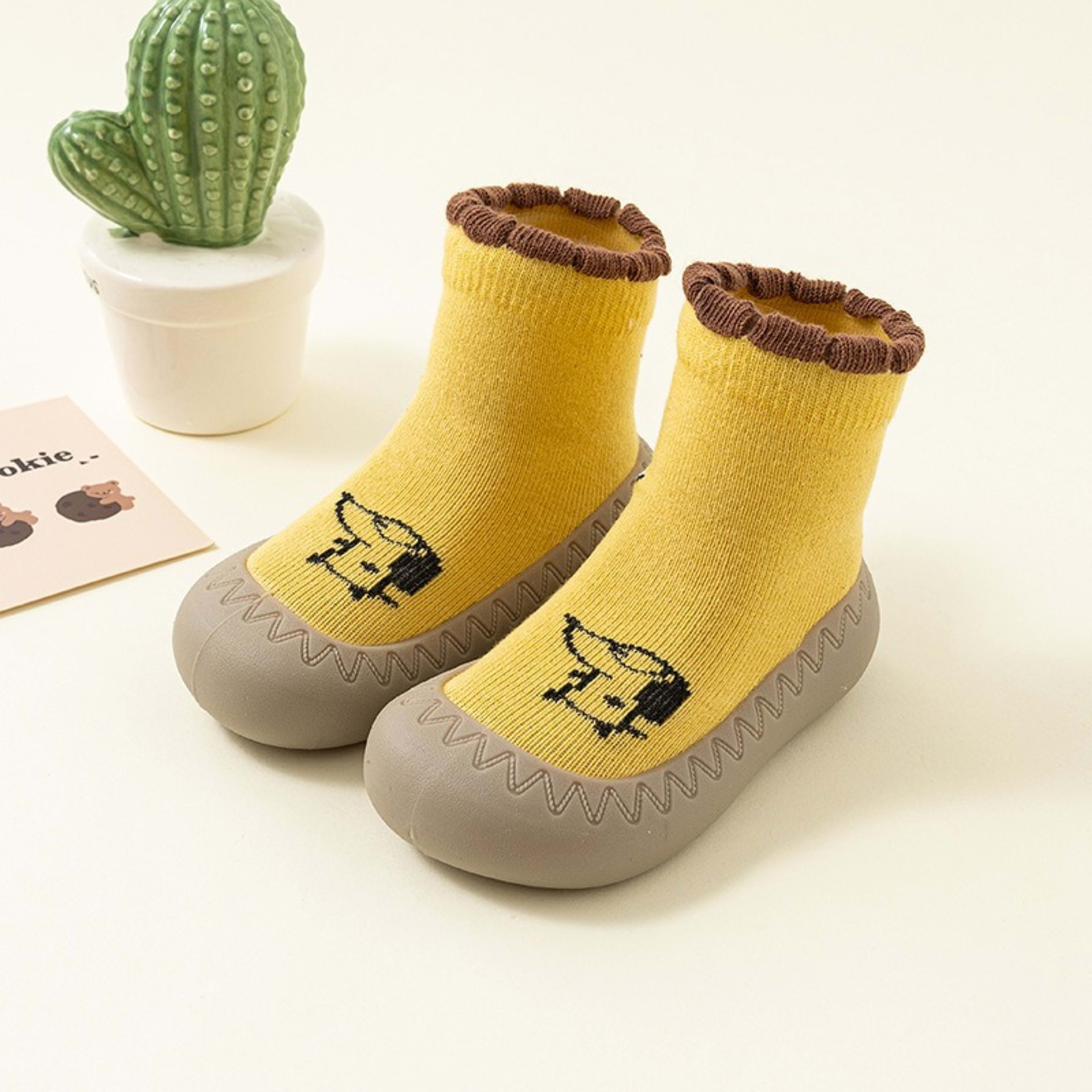 Thick-soled Childrens Sock Mid-calf Baby Indoor Shoes 4