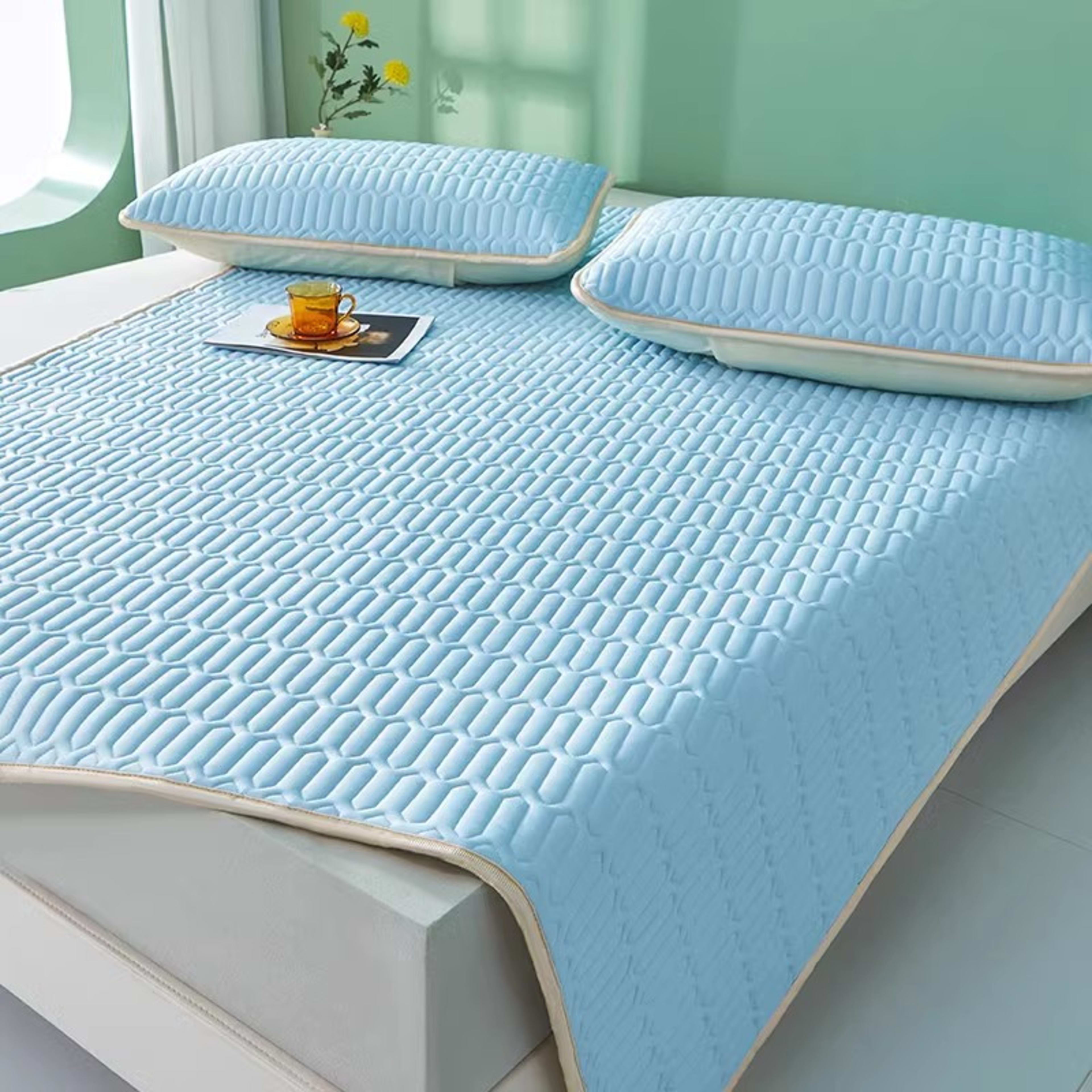 Summer Ice Silk Latex Cooling Mat Class A Baby Grade Three Piece Set 9