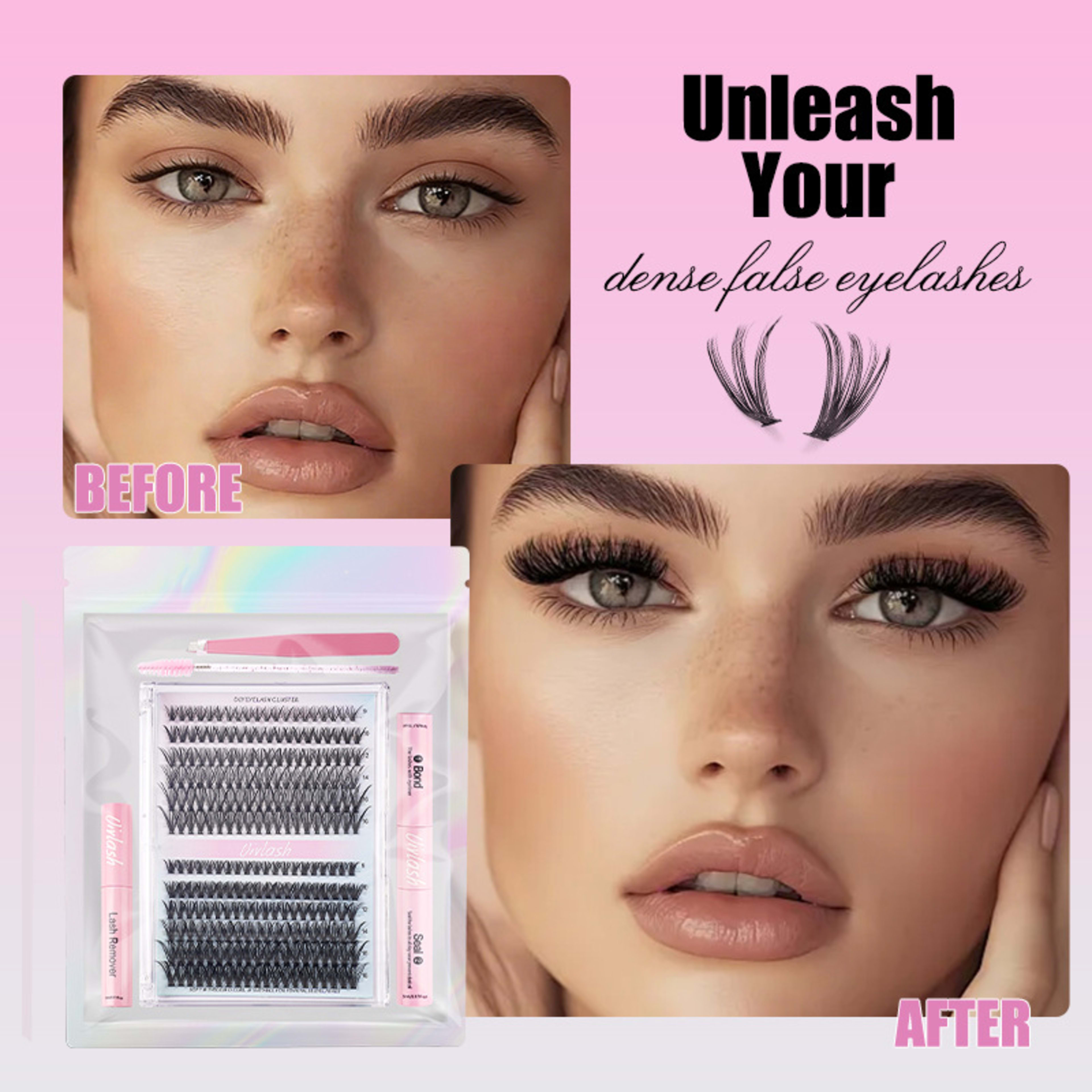 Cross-border Bestseller 30D40D Single-cluster False Eyelashes 2