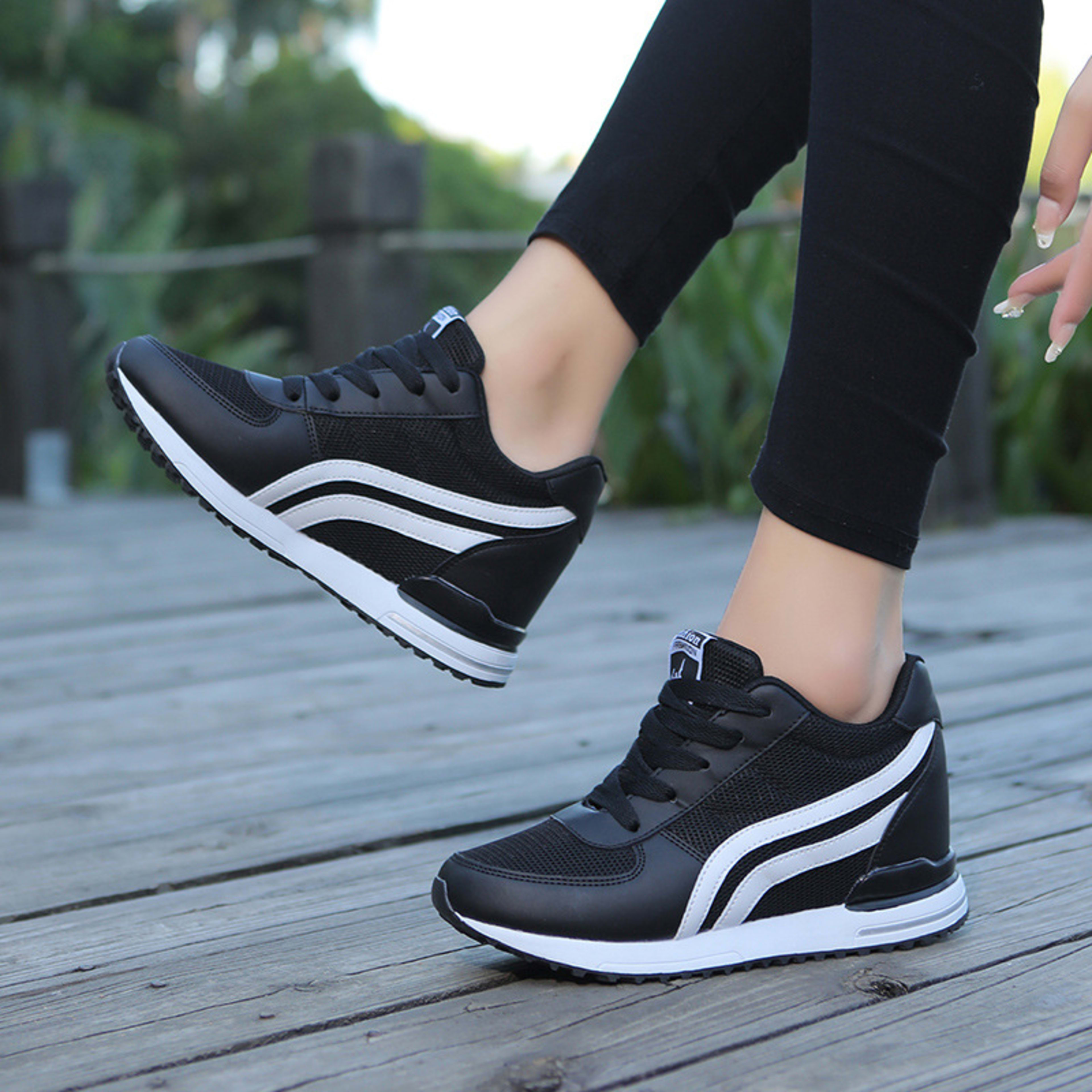 Mesh Breathable Height Increasing Insole Casual Sneaker 2