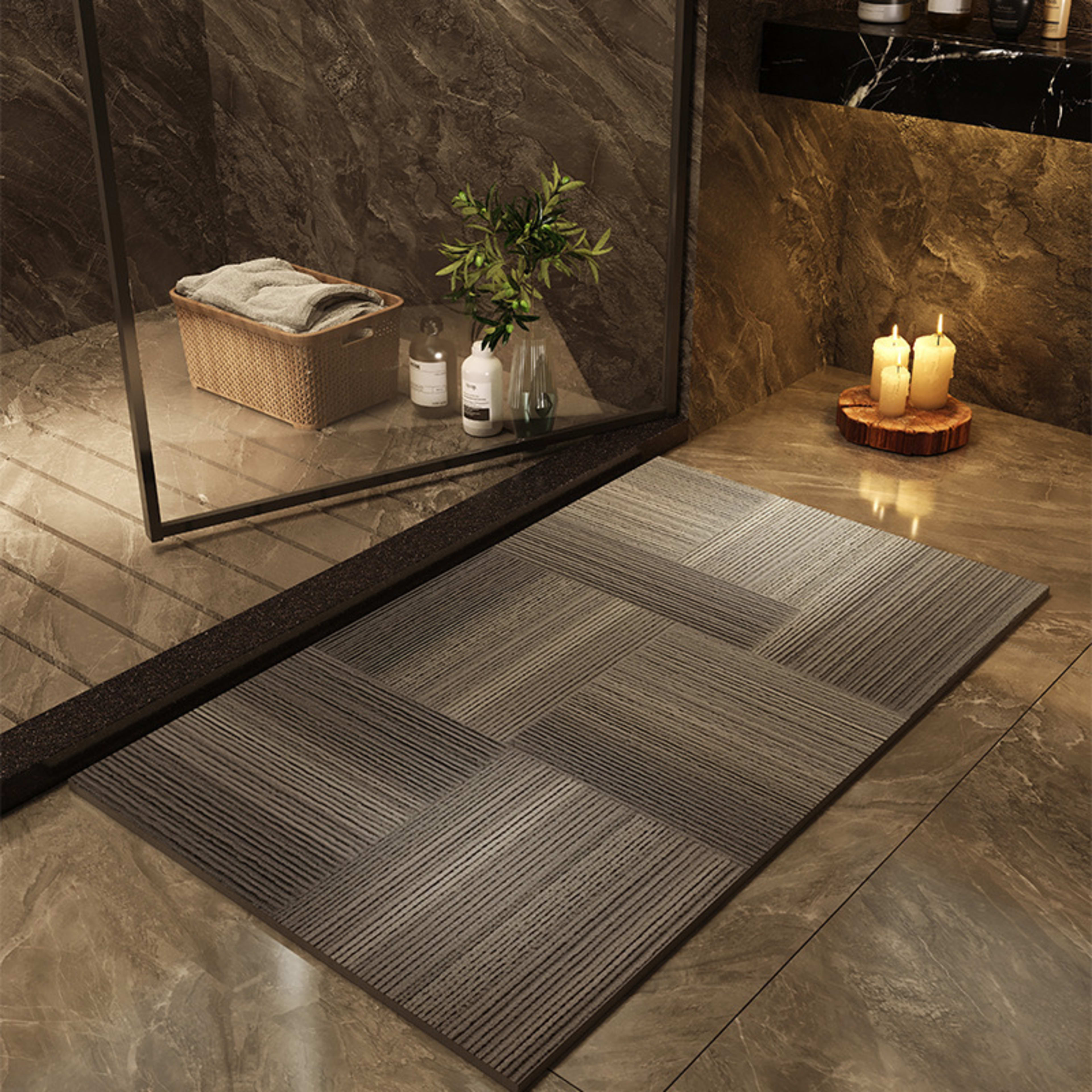 Printed Quick-drying Water-absorbent Bathroom Floor Mat 11