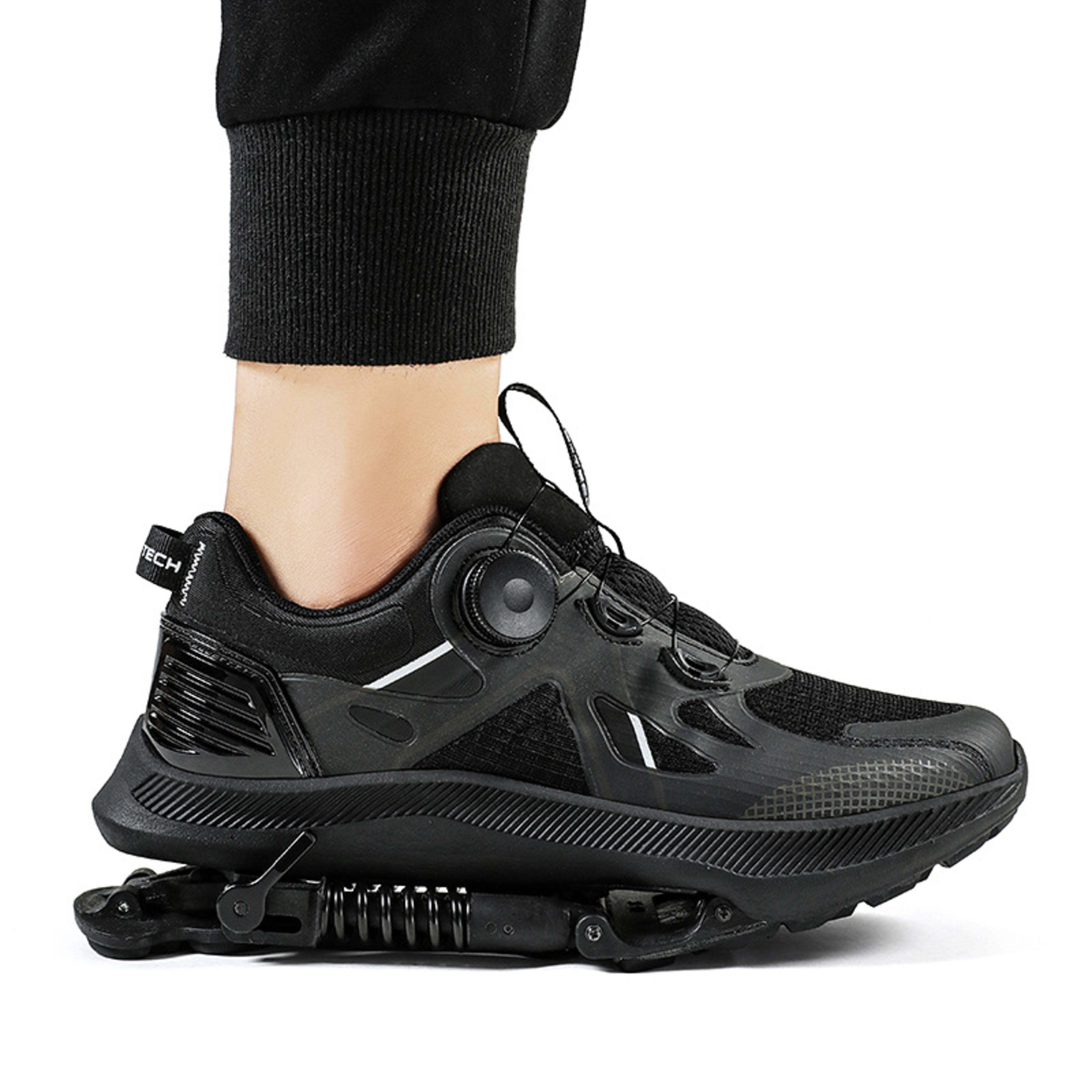 Black Tech Running Shoes Power Mechanical Running Shoes Marathon Running 12