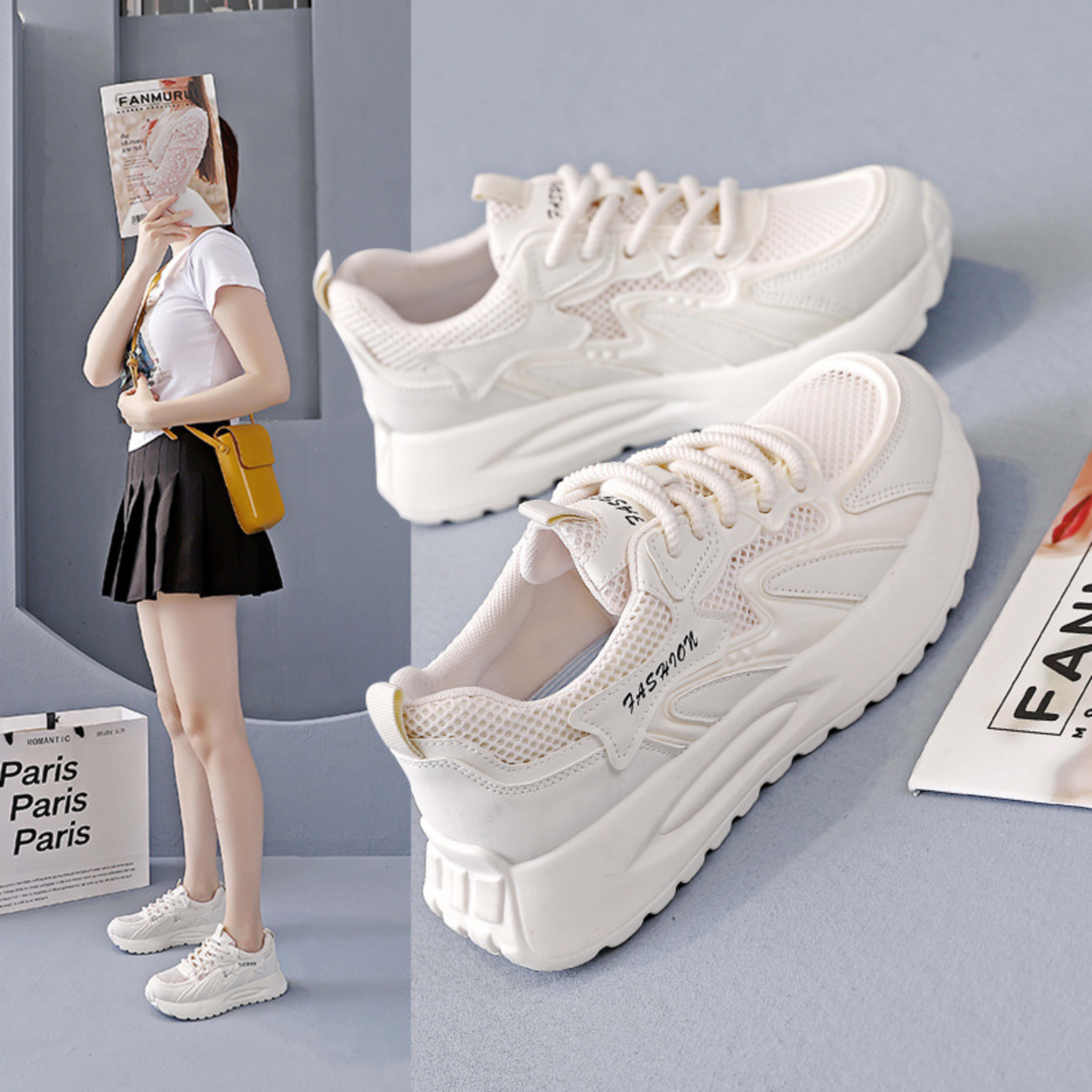Breathable Mesh Running Shoes With A Nonslip Sole For Women
