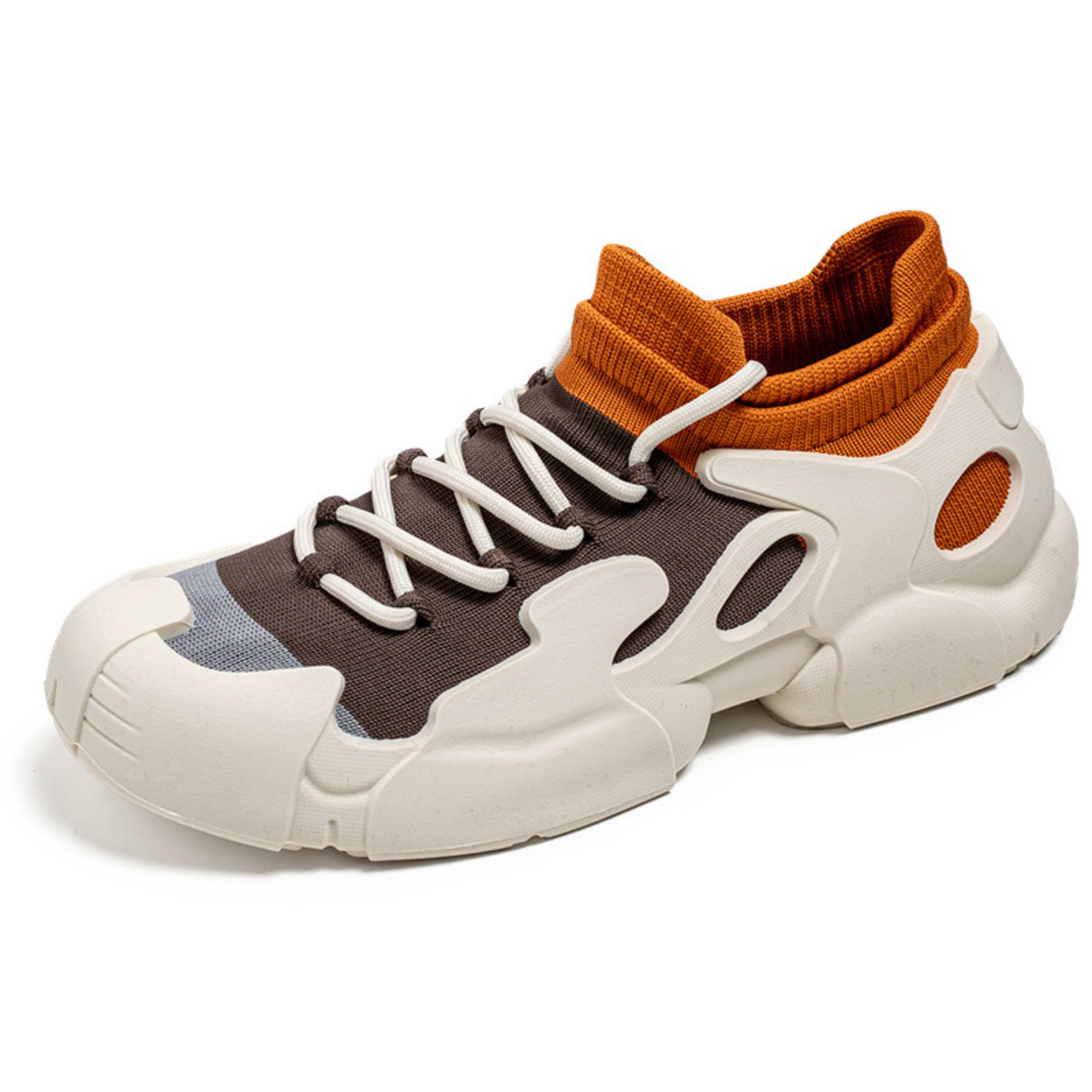 Breathable Fly Woven Mesh Lace-up Platform Sports Mesh Shoes 4