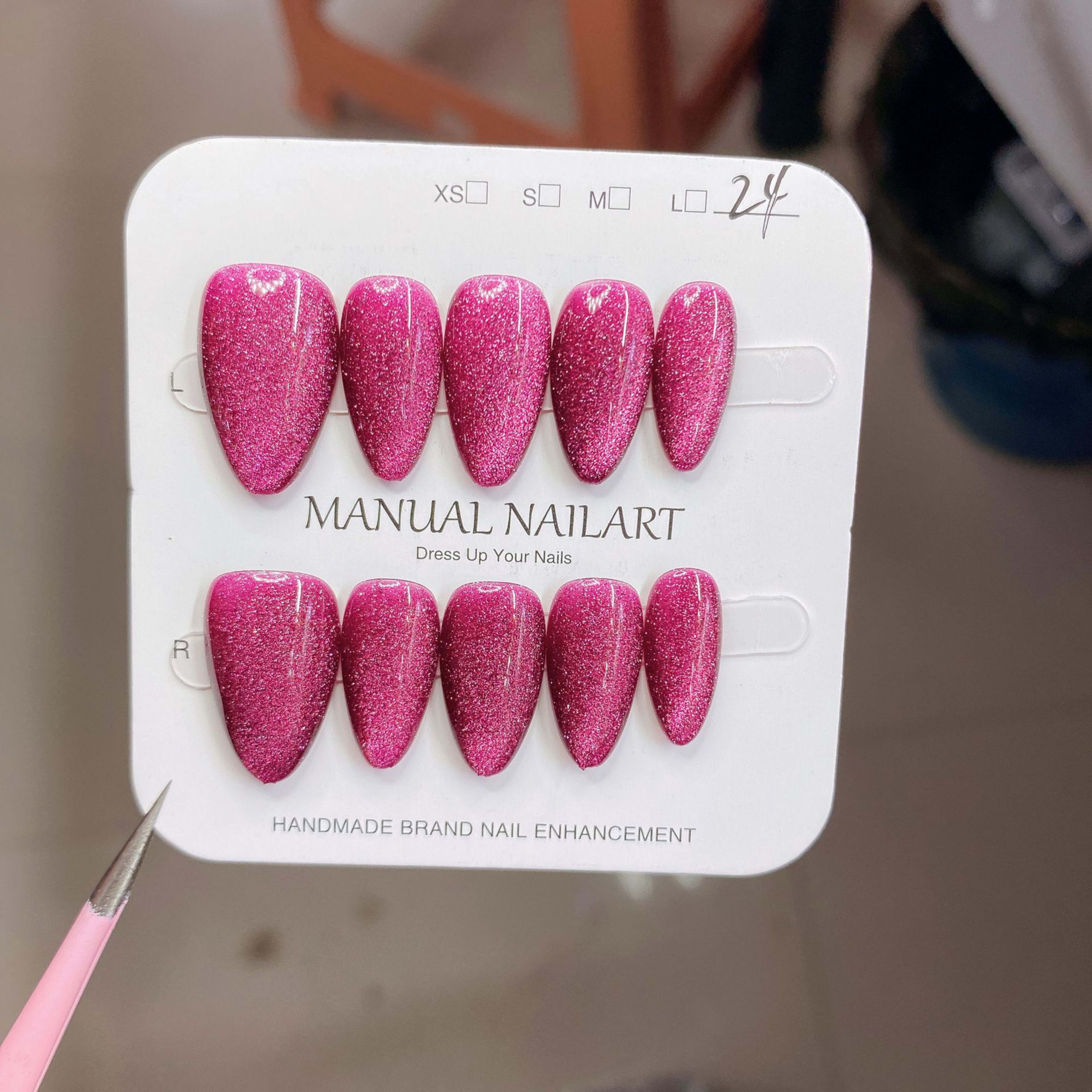 Hand-applied Gel Nail Art Tips For UVLED Curing 28