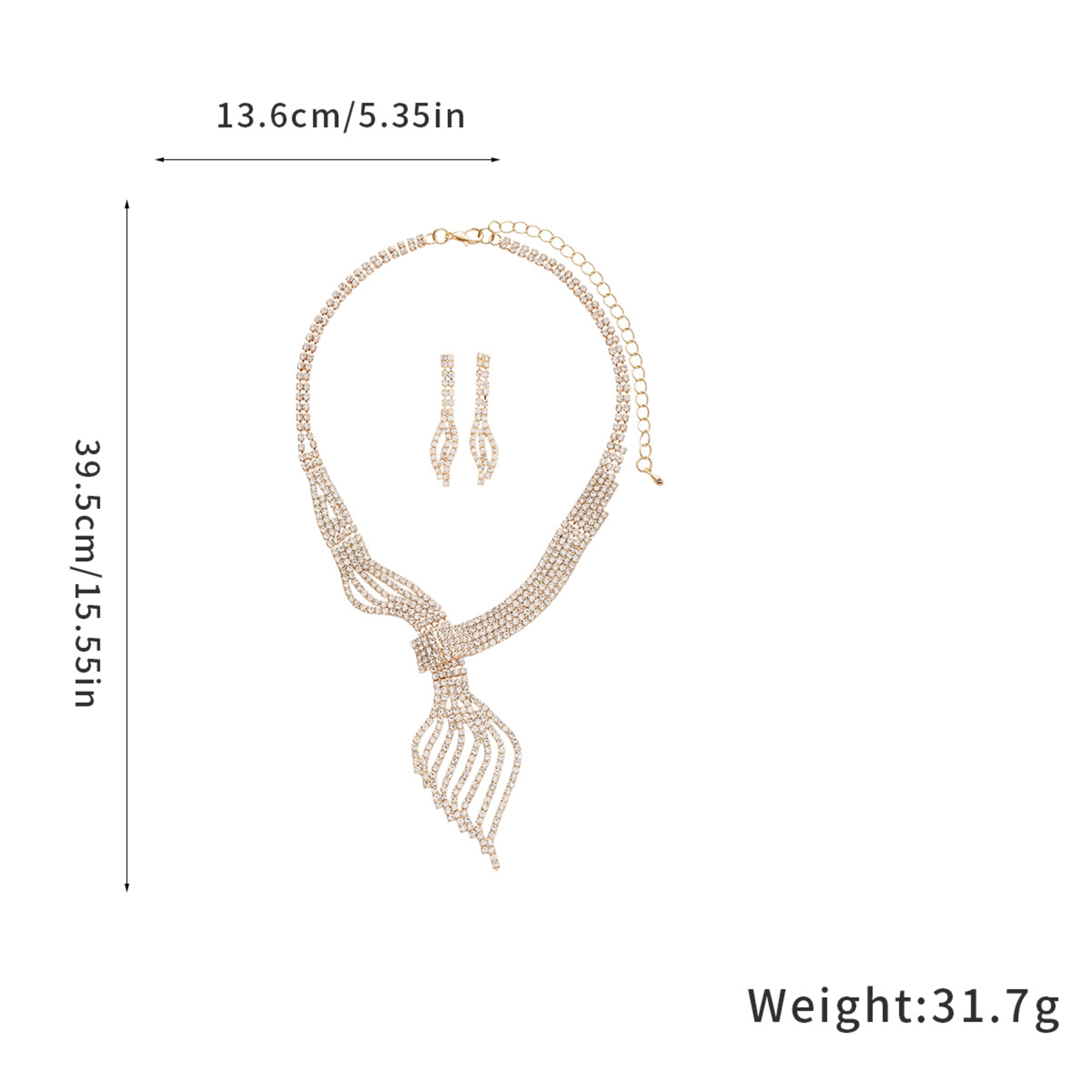 High-grade Clavicle Chain Fashion Grandeur Personality Jewelry Suit 7