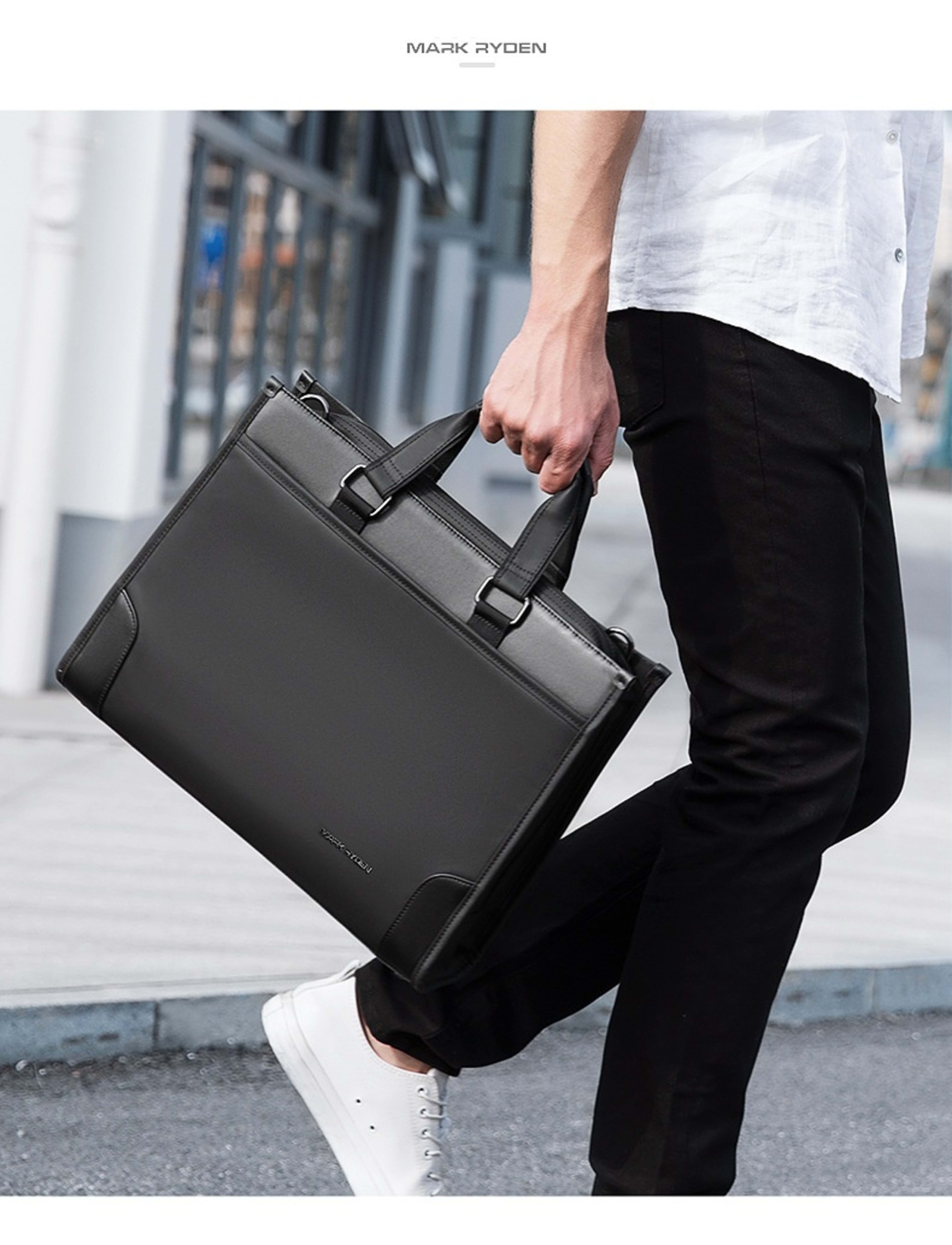 Men's Business Handheld Notebook Computer Briefcase 4