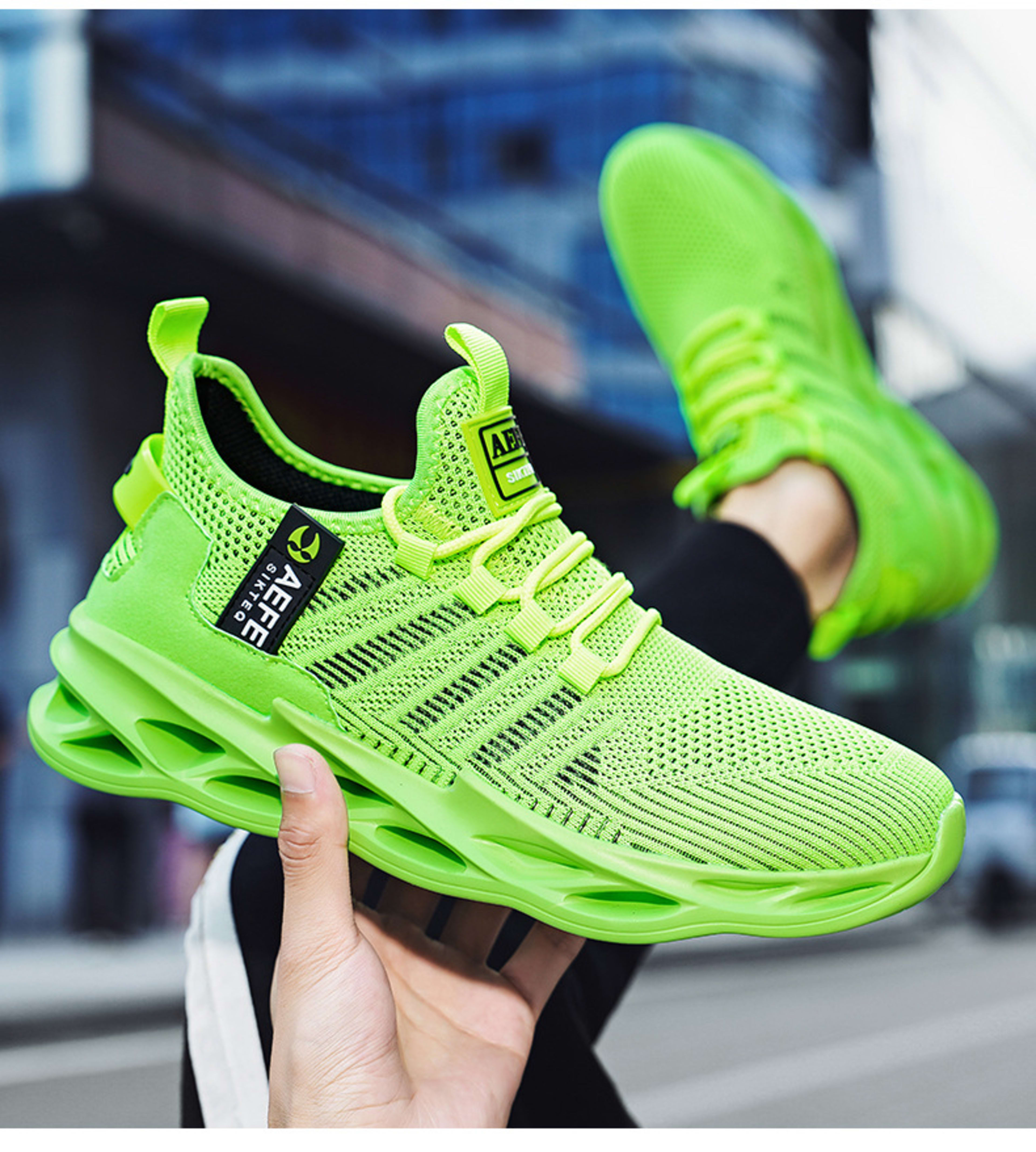 Mesh Breathable Casual Men's Korean Style Plus Size Light Running Shoes 9