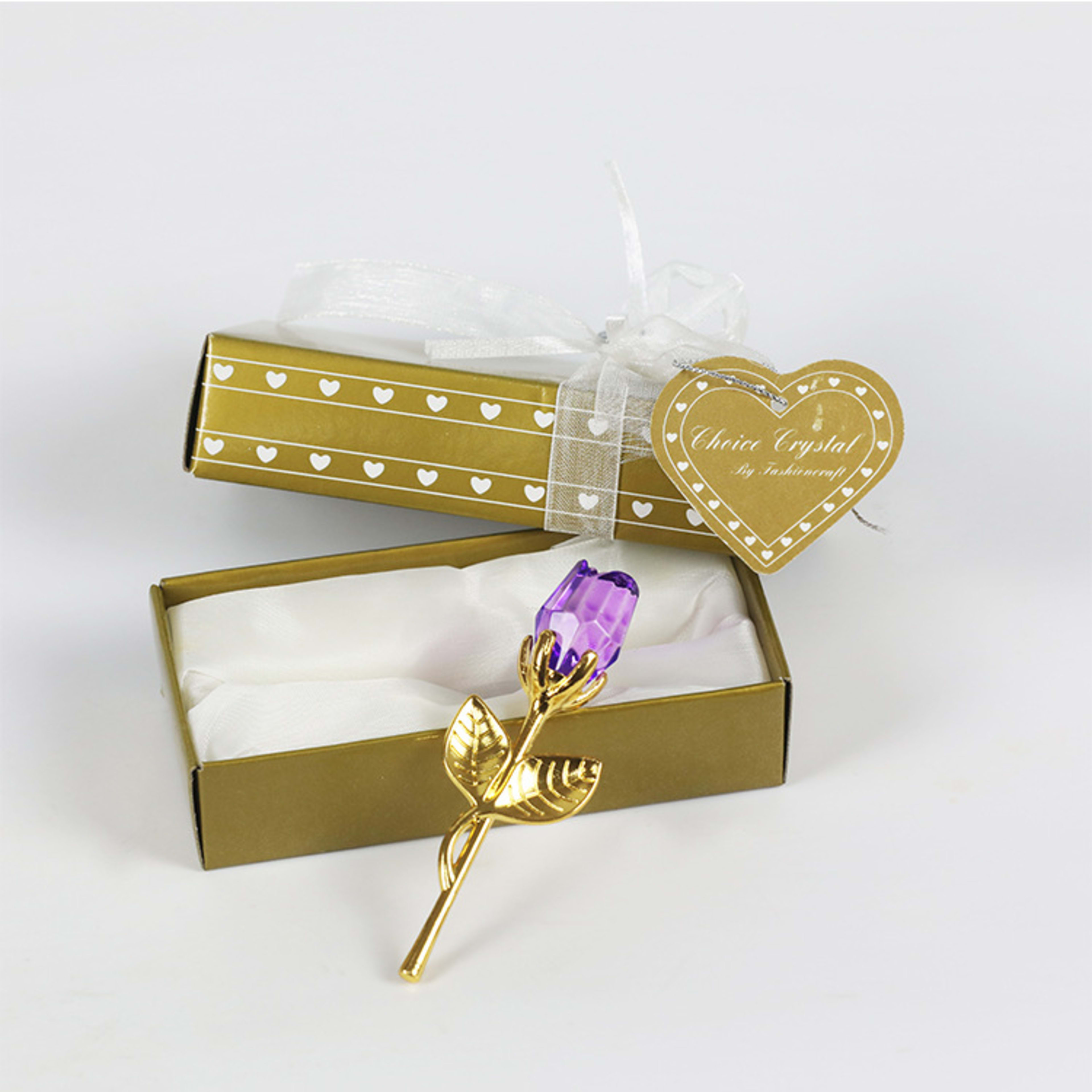 Crystal Metal Rose Valentine's Day Small Gift Wedding 6