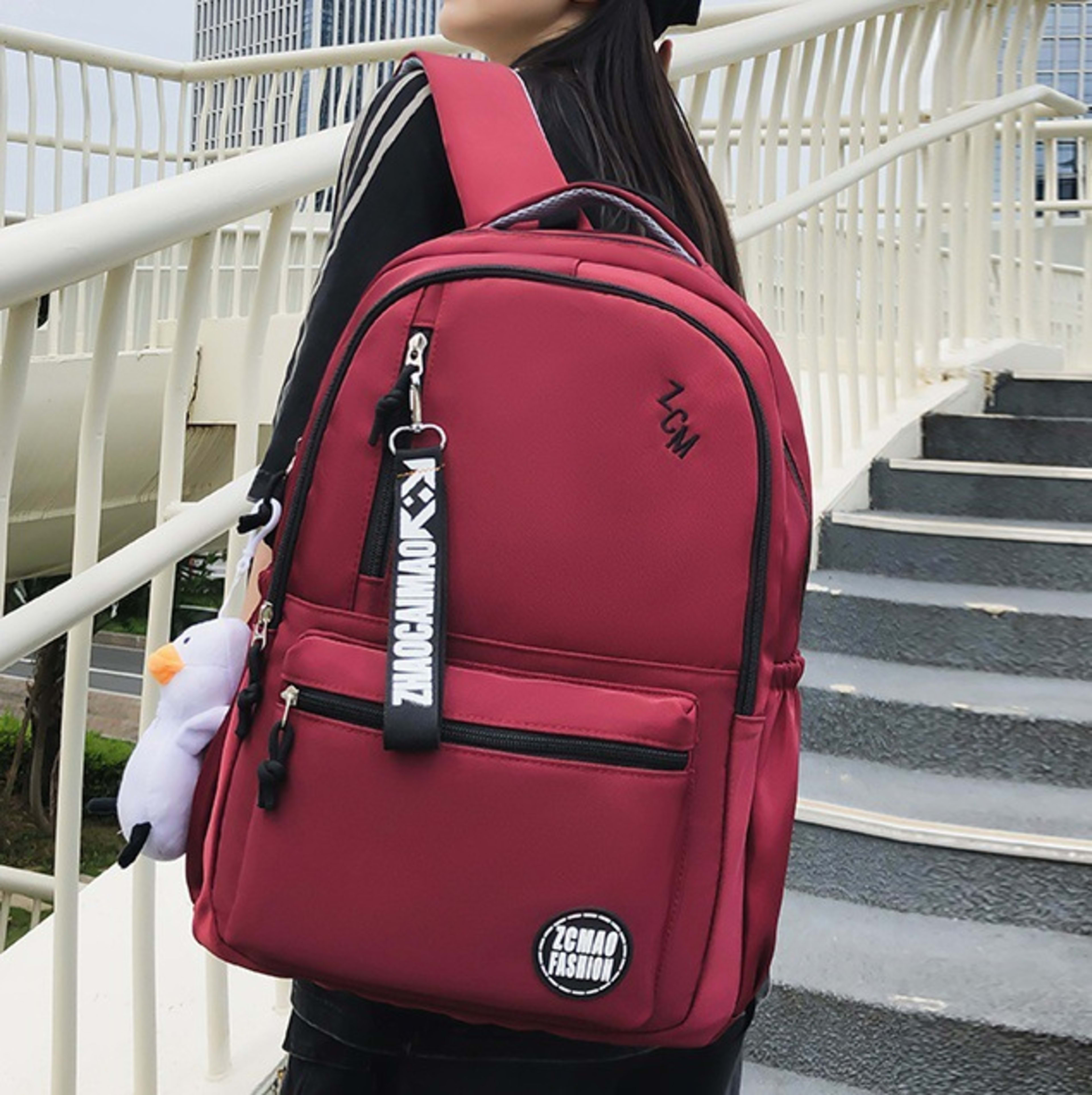 College Student Travel Junior High School Student Large Capacity Computer Backpack 4