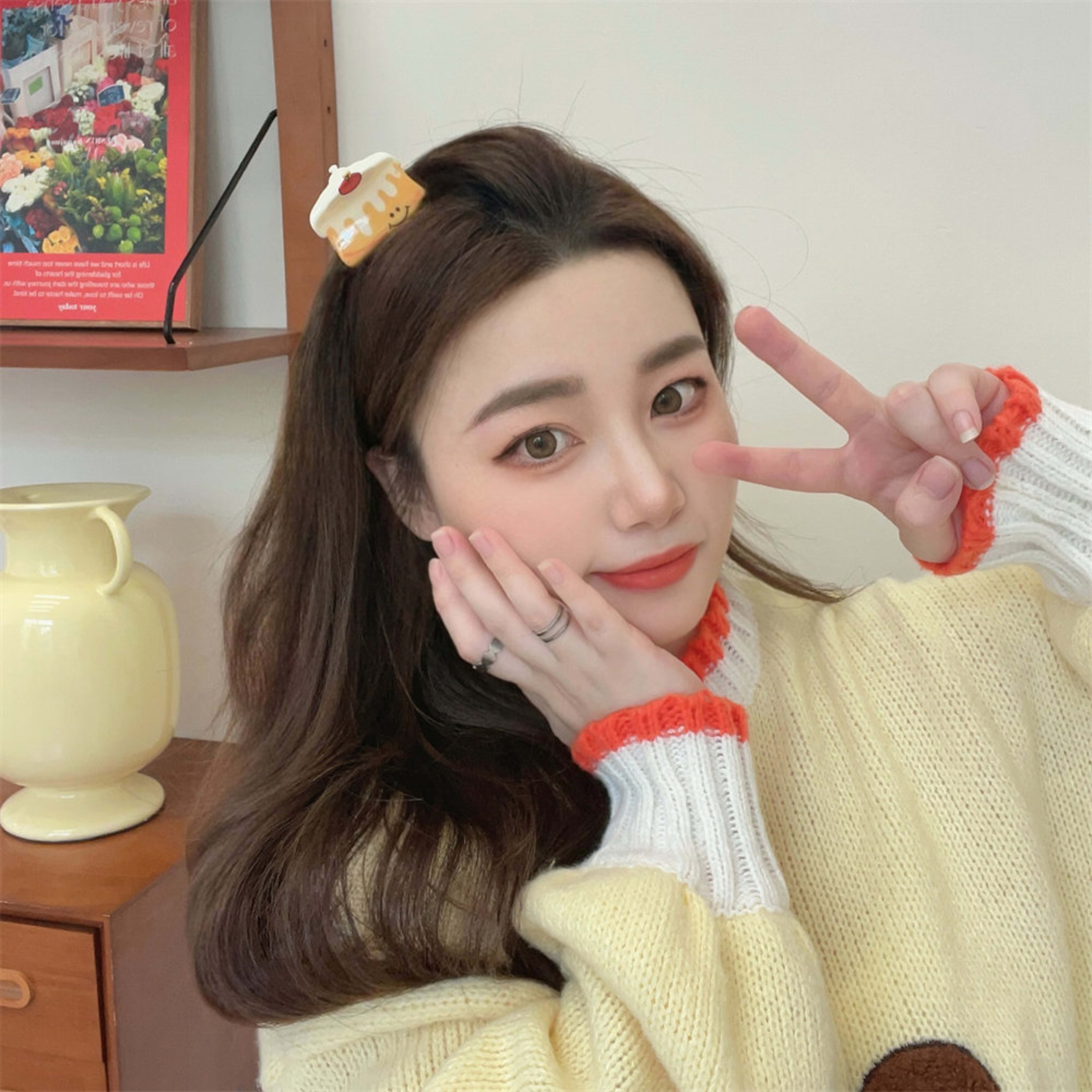 Cropped Hair Clip All-match Back Head Small Shark Clip 11