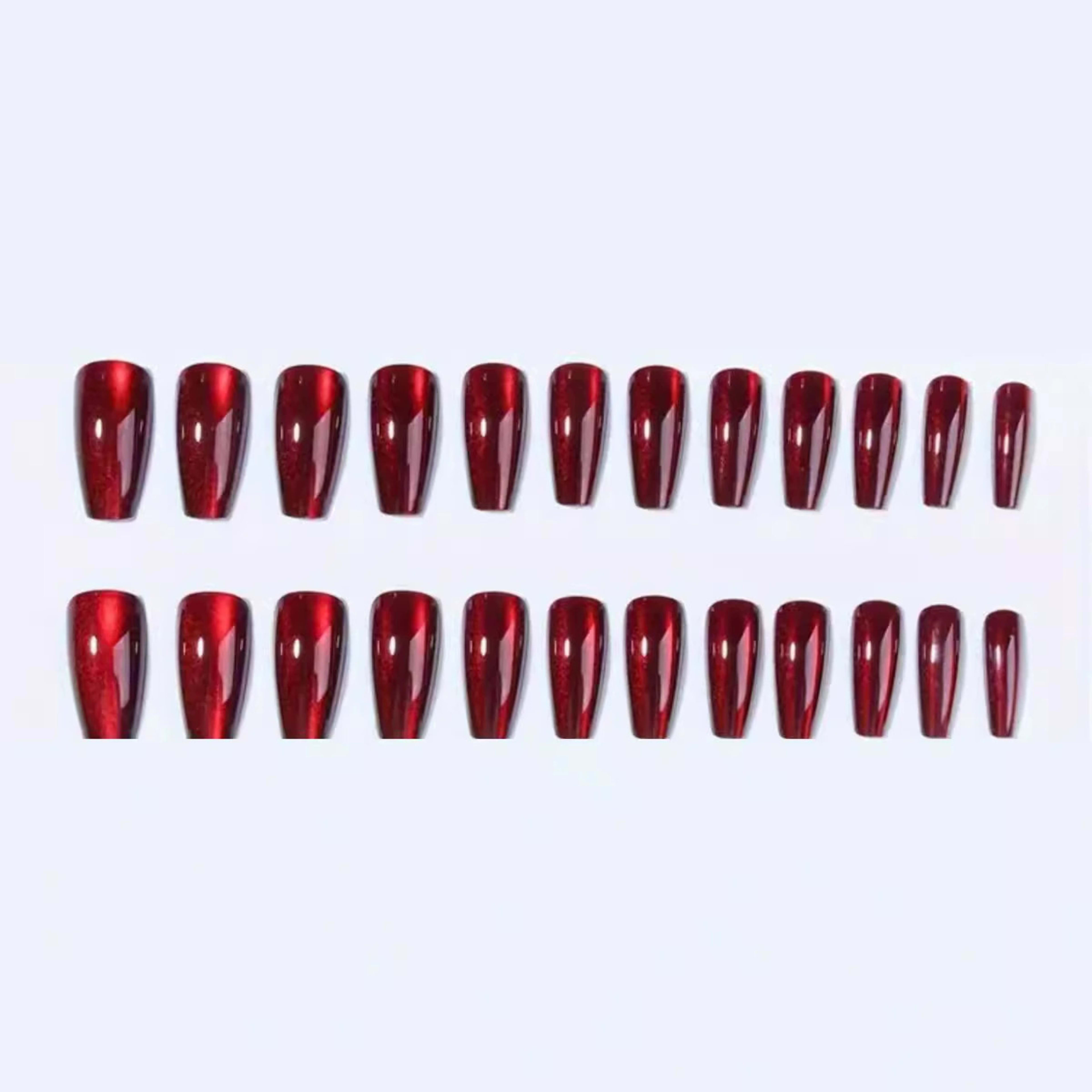 Wearable Nail Sticker 30 Pieces Cat Eye Length T 4