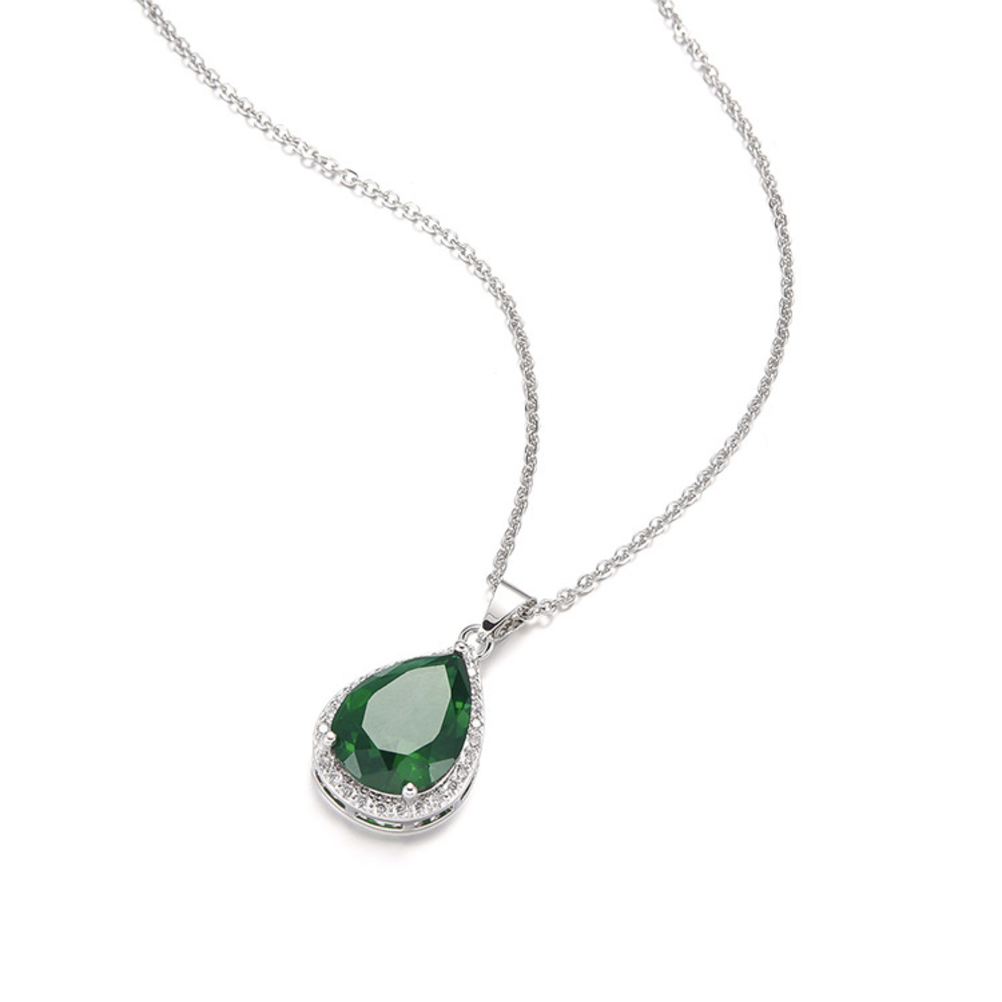 Water Drop Long Necklace Earring Ring Bracelet Ornament Suit 1