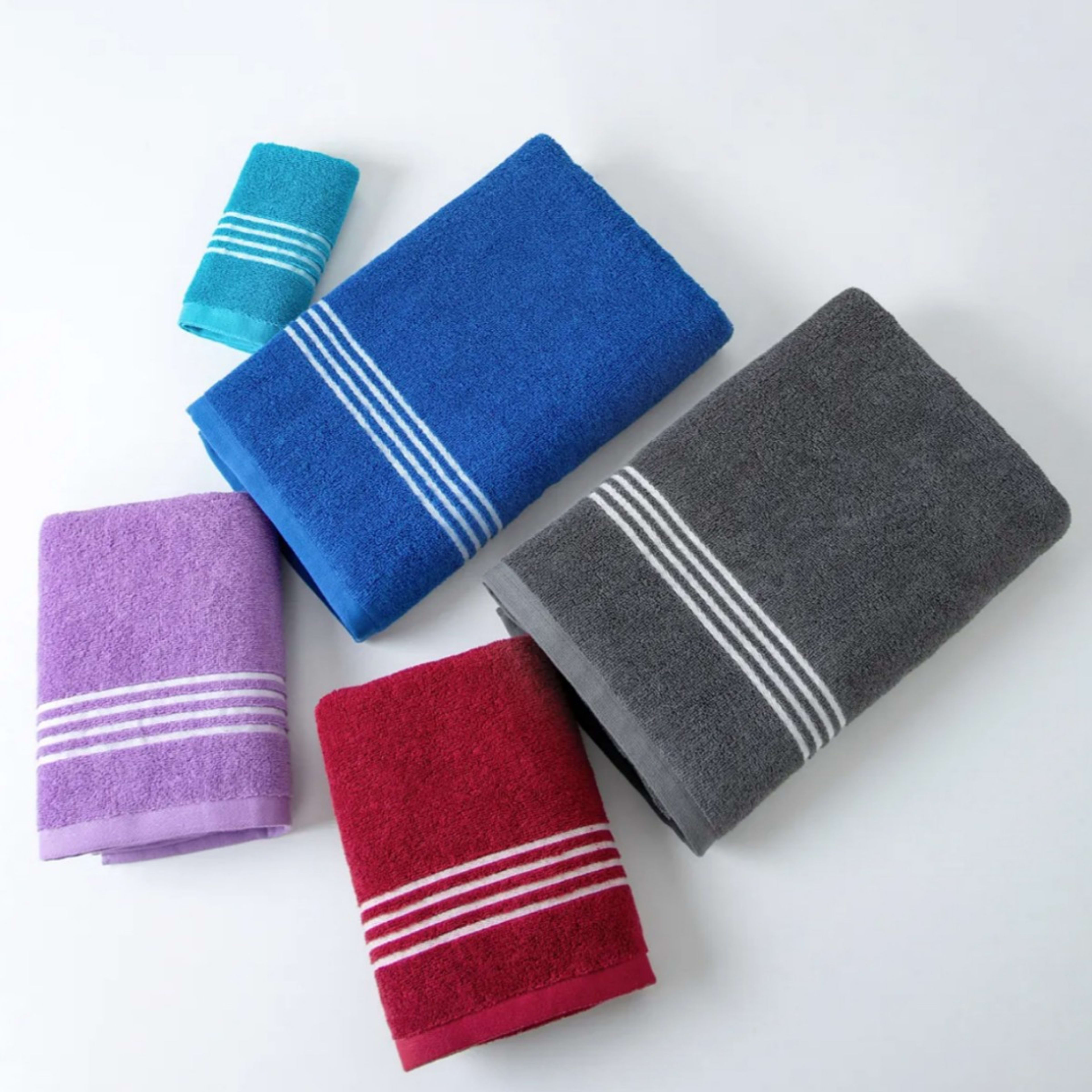 100 Cotton Large Quick Absorbent And Fast Drying Face Towel Set With Bath Towel 5
