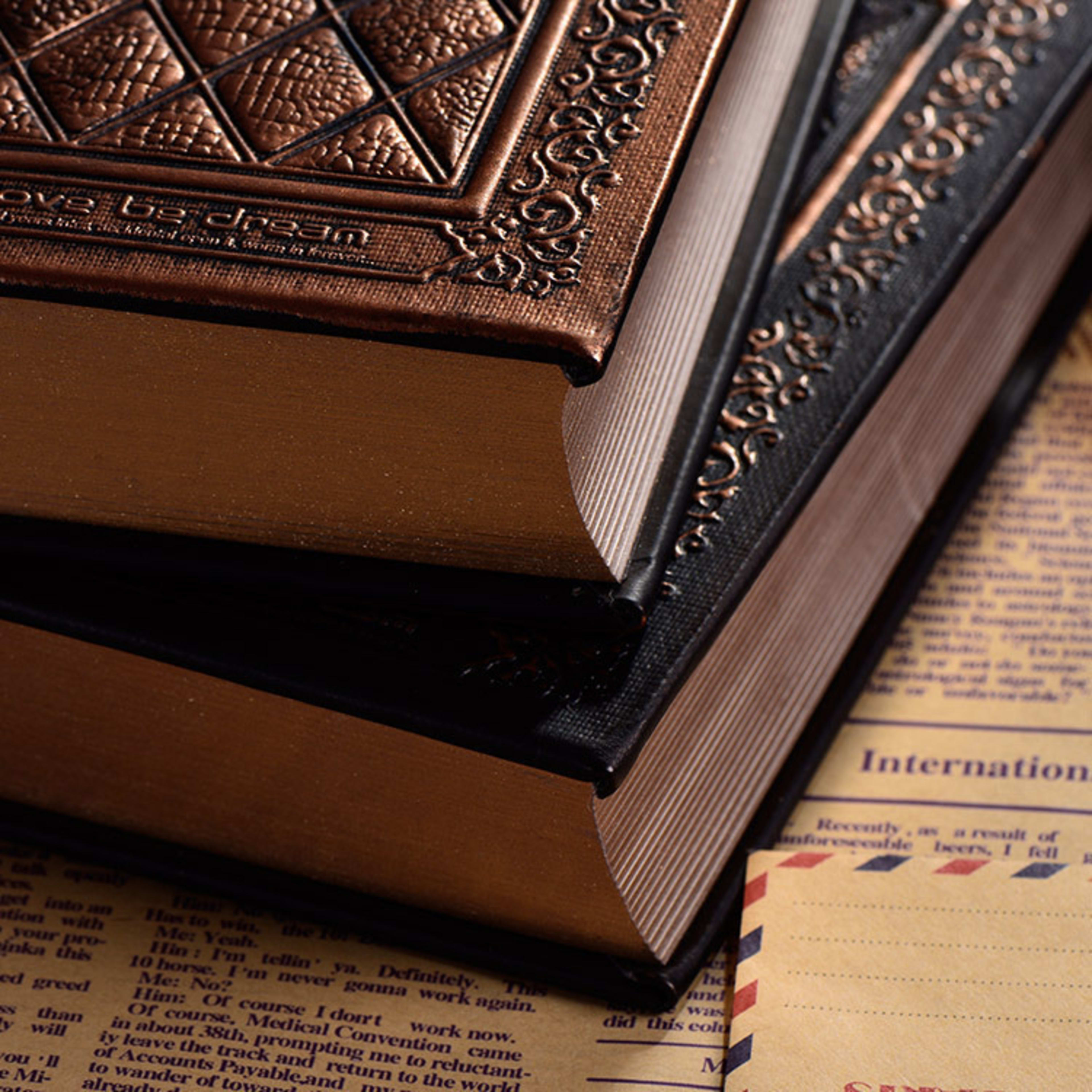 Embossed Faux Leather Notepad Three-dimensional Super Thick 2