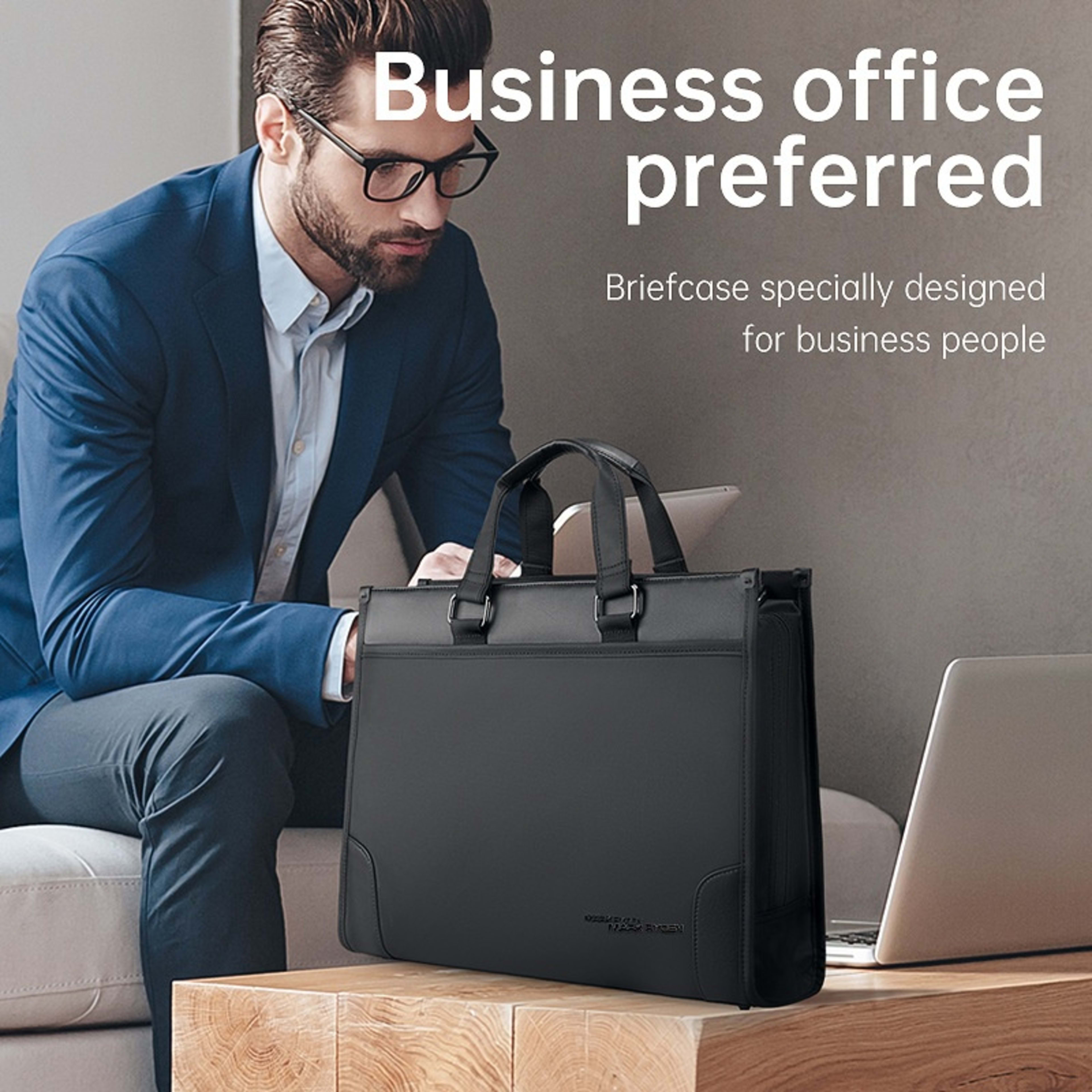 Men's Business Handheld Notebook Computer Briefcase 10