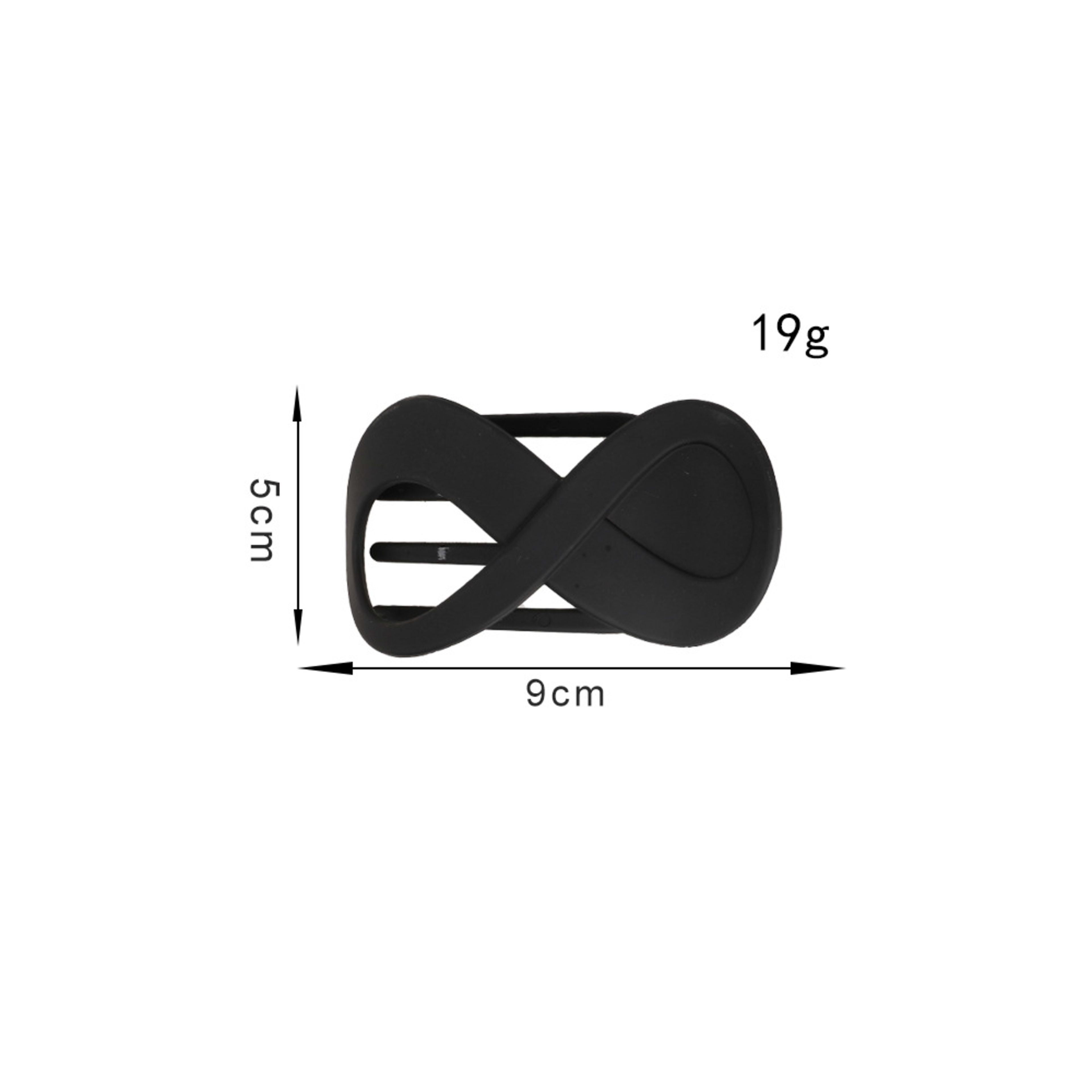 Elegant Frosted 8-shaped Barrettes 6