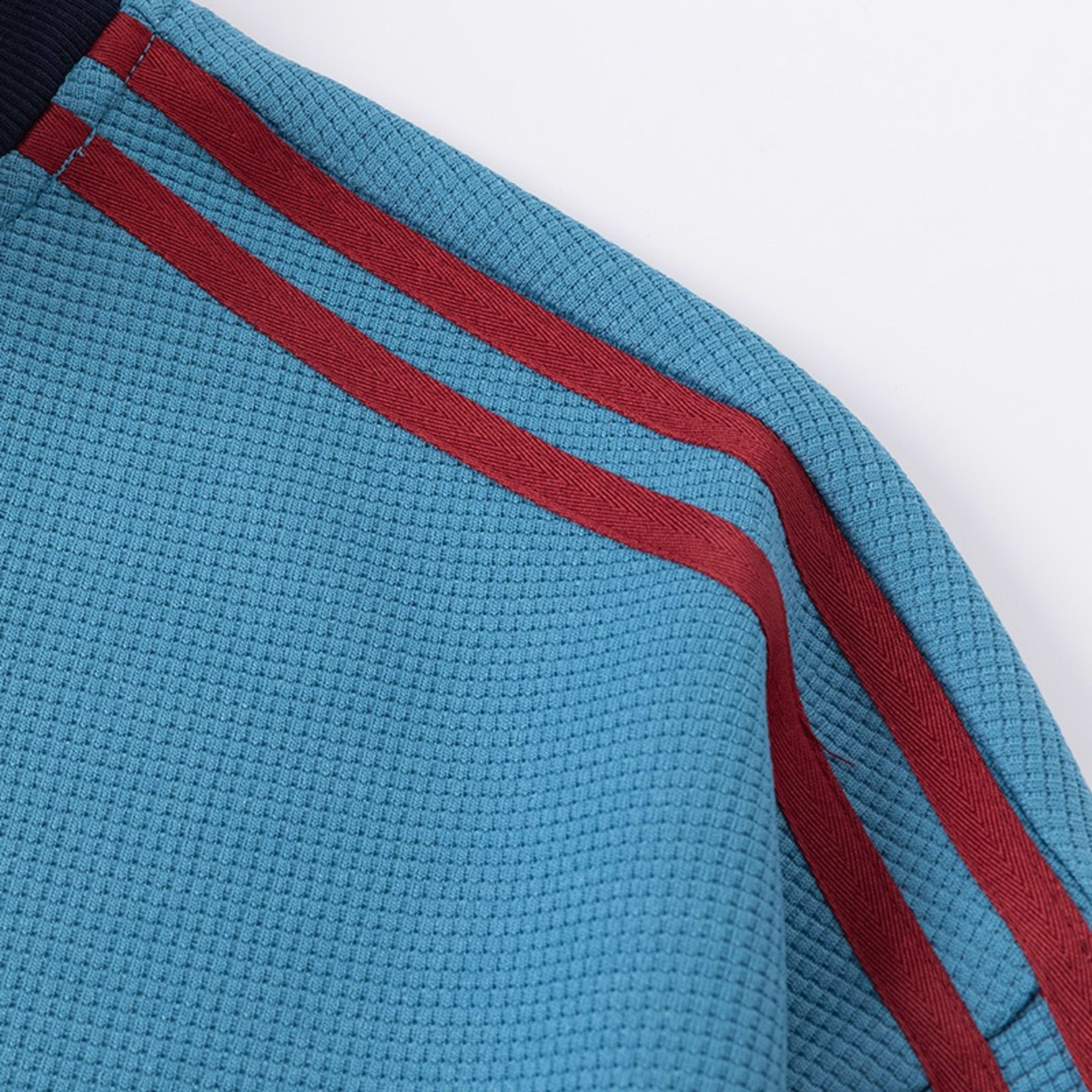 Striped Stand-Neck Preppy-Style Casual Sports Retro Jacket 4